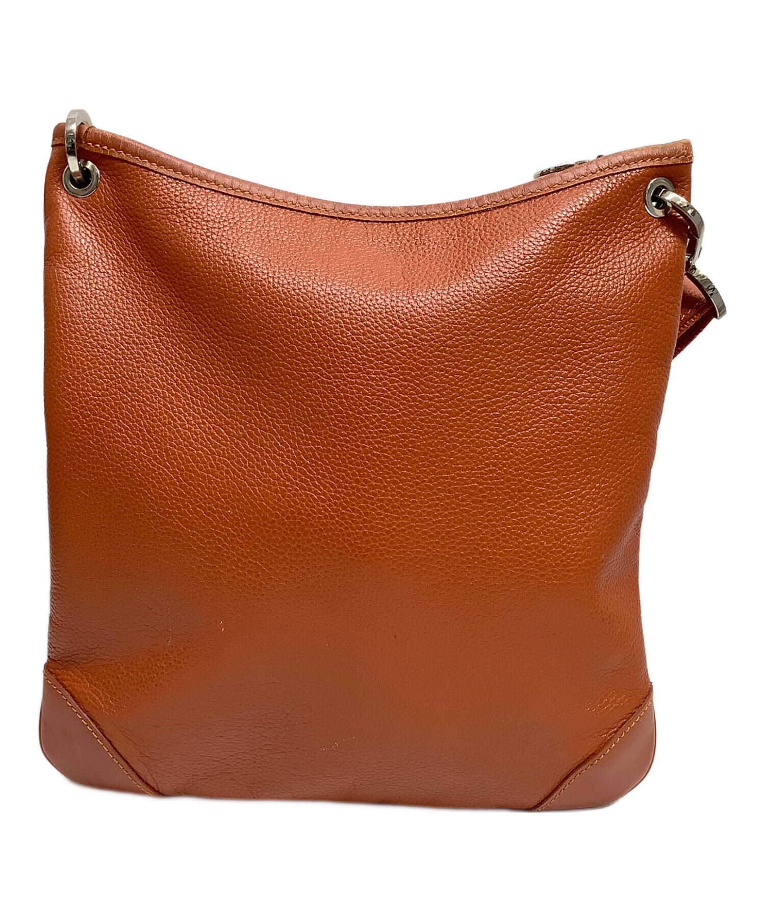 中古・古着通販】LONGCHAMP (ロンシャン) ショルダーバッグ オレンジ 