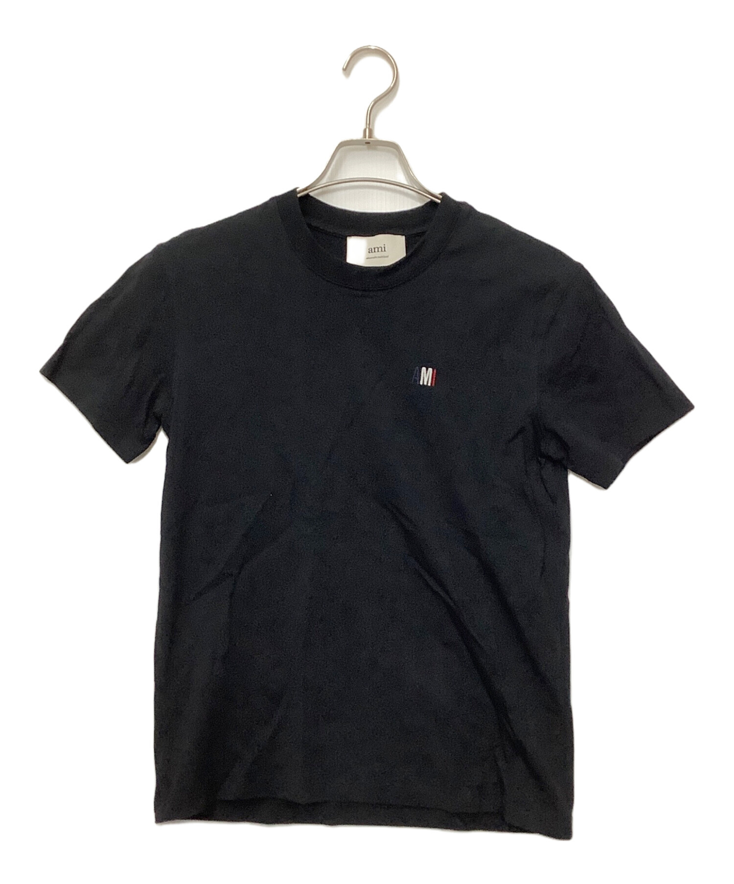 中古・古着通販】ami (アミ) 半袖カットソー ブラック サイズ:XXS