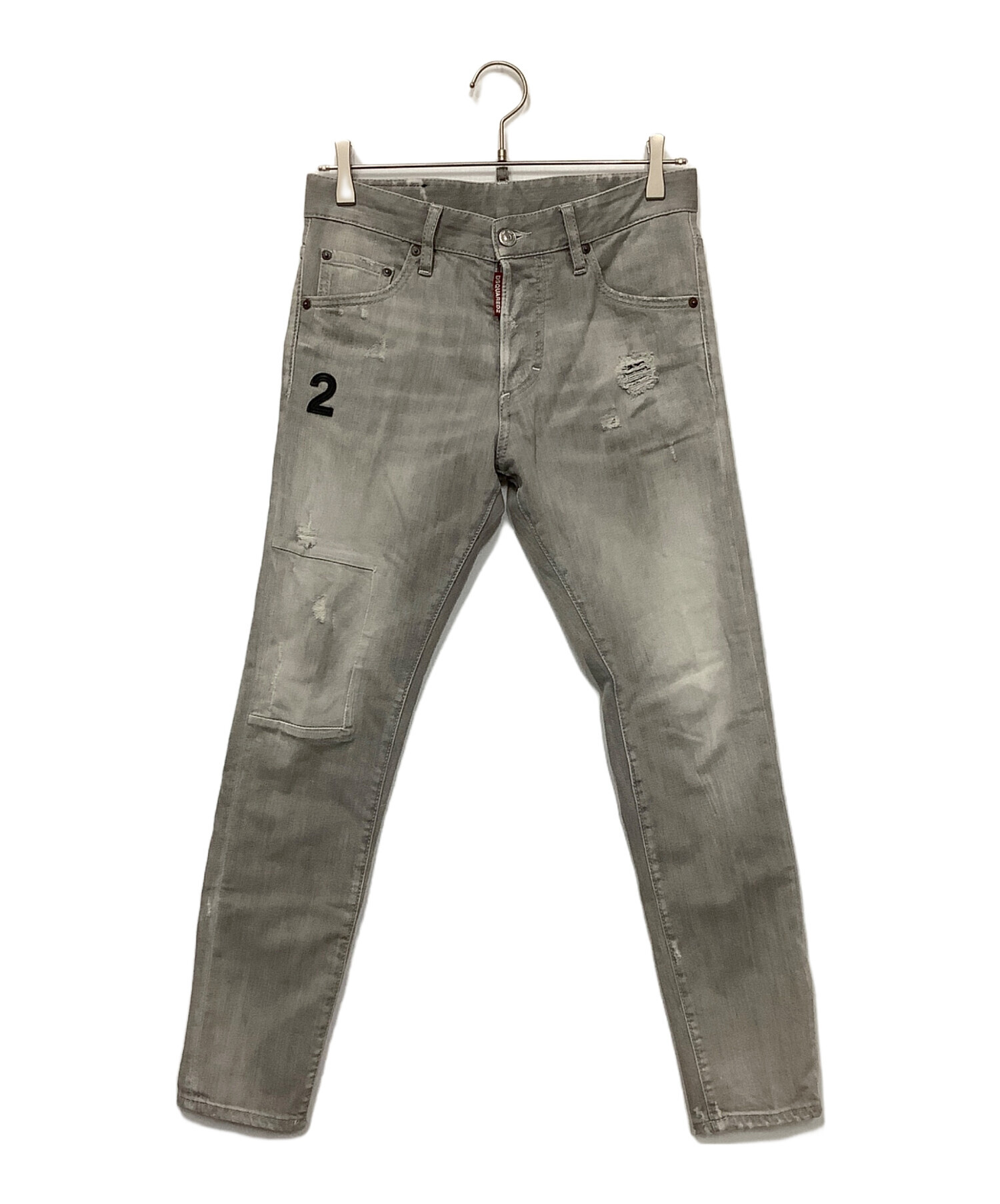 DSQUARED2 / スキニーパンツ/44/デニム/GRY 中古・古着通販】DSQUARED2 (ディースクエアード) スキニーデニム