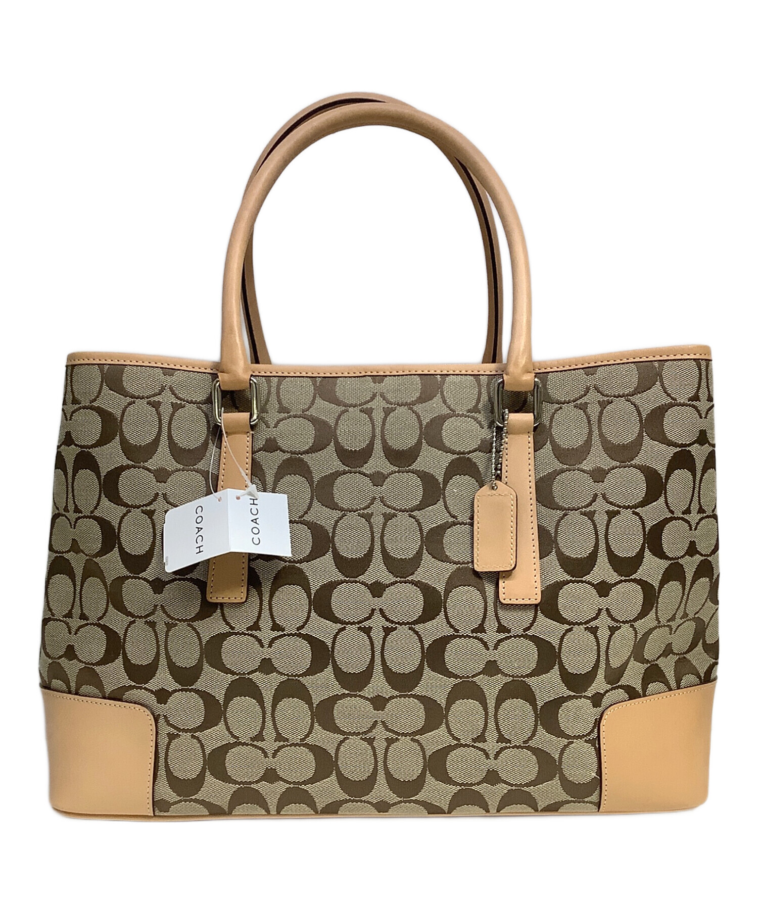 COACH ベージュ トートバッグ 新品・未使用 中古・古着通販】COACH (コーチ) トートバッグ ベージュ 未使用品