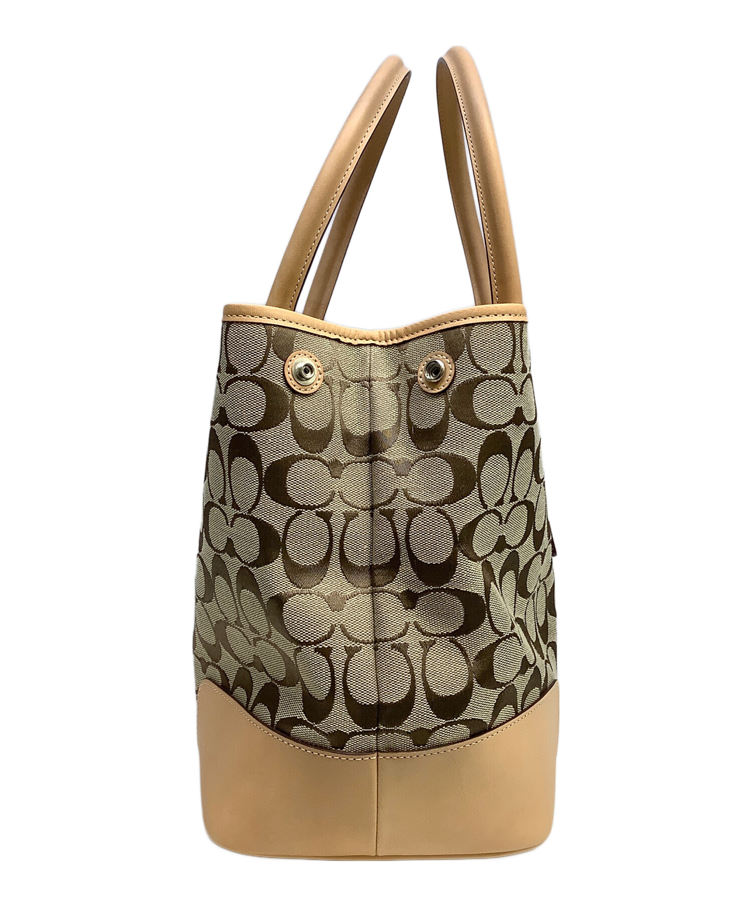 中古・古着通販】COACH (コーチ) トートバッグ ベージュ 未使用品