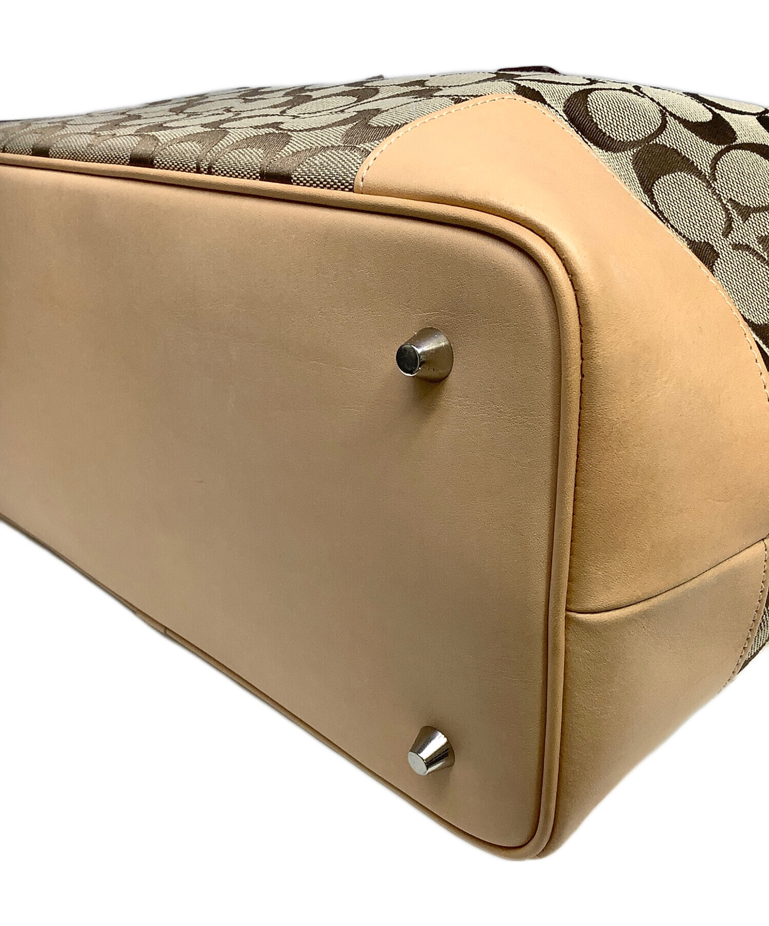 中古　COACH ベージュ トートバッグ 中古・古着通販】COACH (コーチ) トートバッグ ベージュ 未使用品