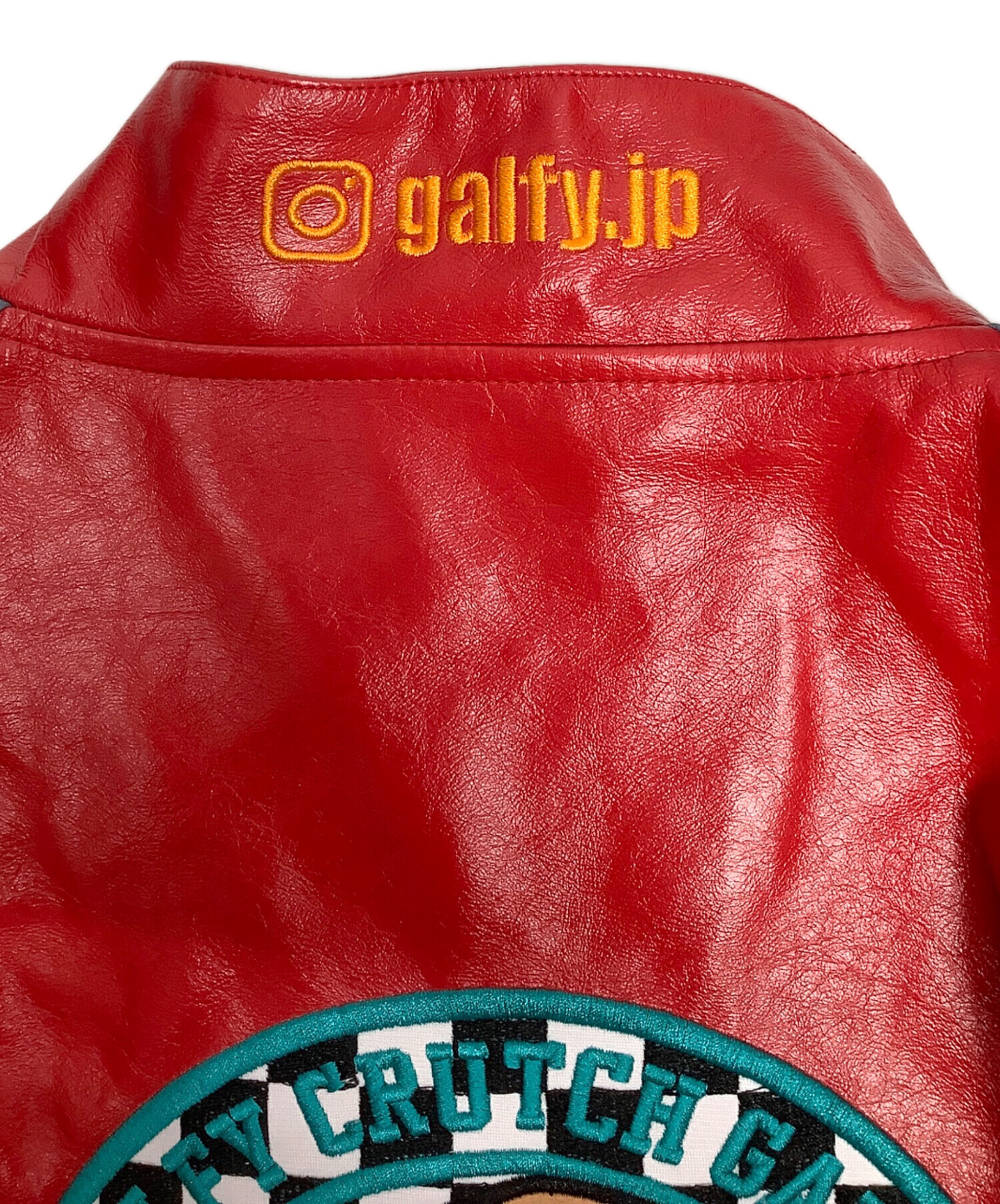 美品 GALFY レザージャケット 中型犬 Lサイズ GALFY 犬革 JKT BLACK / ロックファッション / バンドTシャツ の