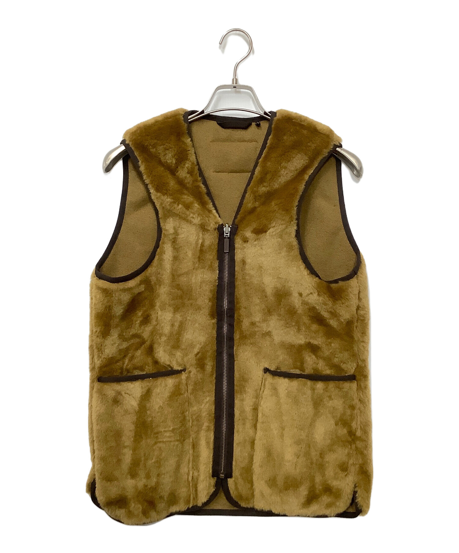 Barbour フリースベスト サイズ34 中古・古着通販】Barbour (バブアー) フリースベスト ベージュ サイズ