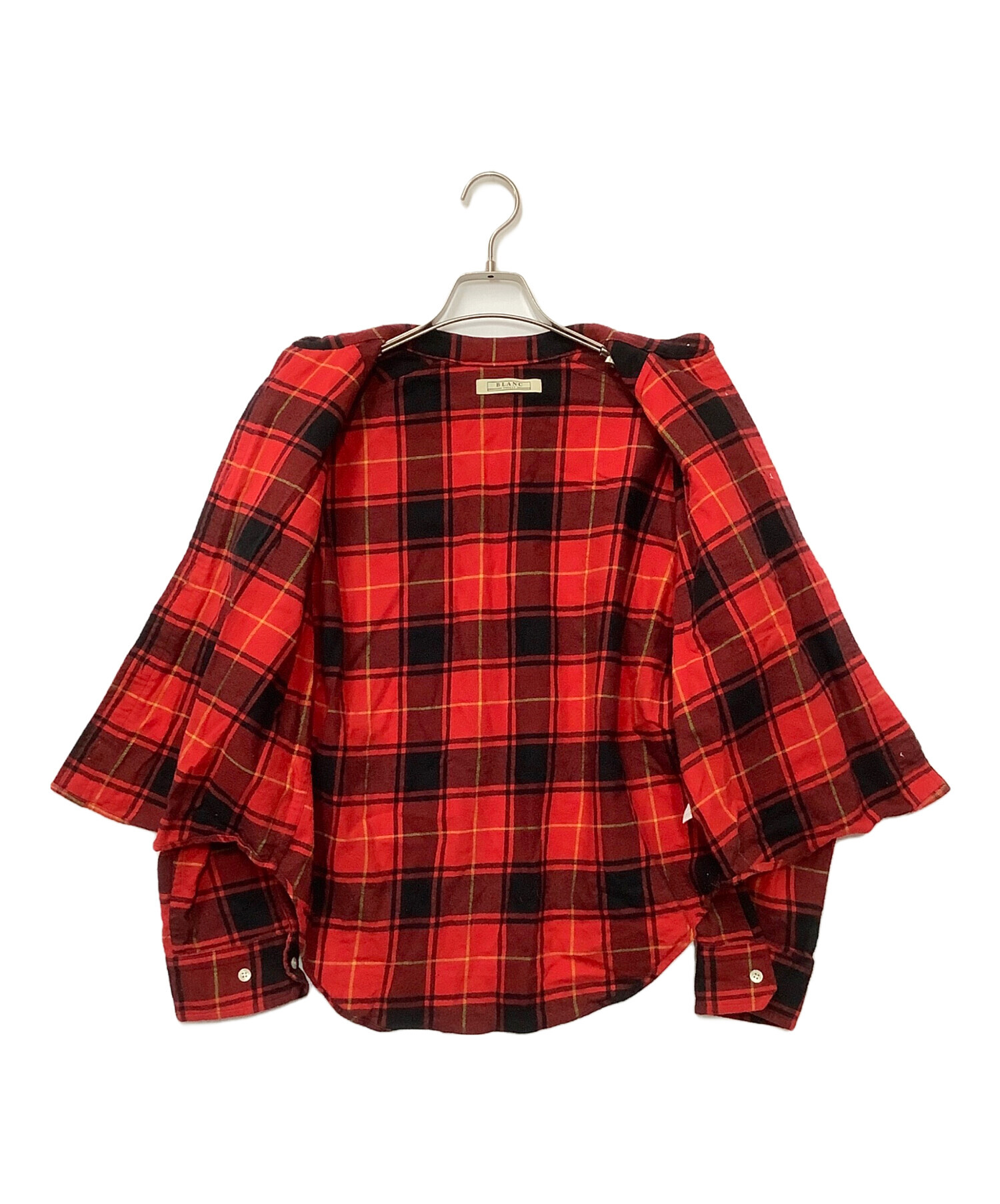 BATSHEVA バットシェバ ブラウス XL 赤 【古着】【中古】【送料無料】 中古・古着通販】BLANC basque (ブランバスク) 長袖シャツ レッド