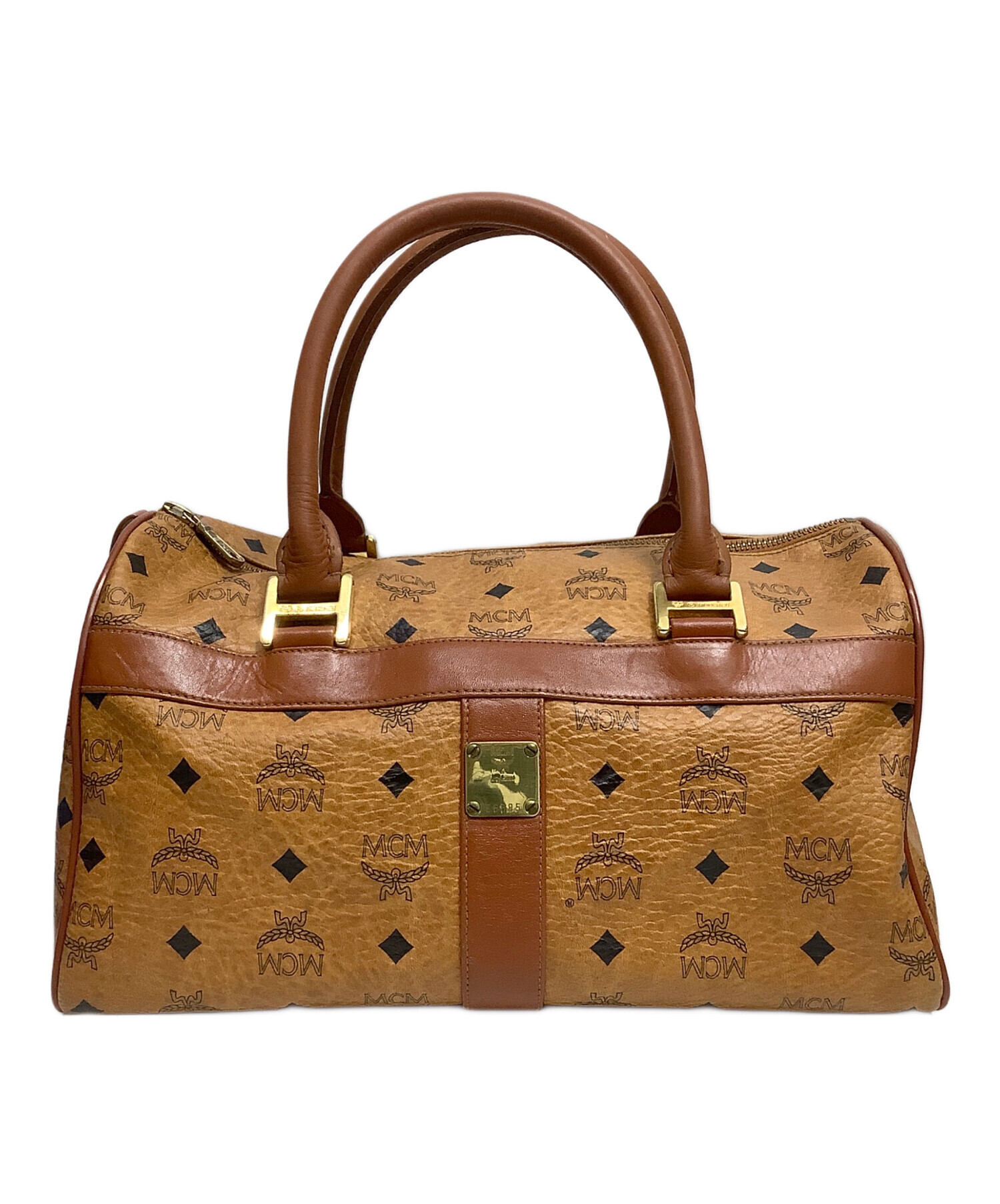 中古・古着通販】MCM (エムシーエム) ミニボストンバッグ キャメル