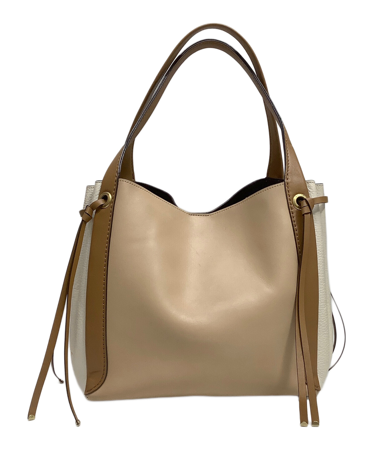 中古　COACH ベージュ トートバッグ 中古・古着通販】COACH (コーチ) トートバッグ ベージュ｜ブランド