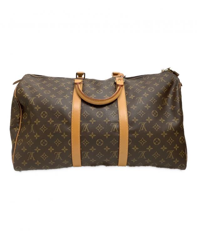 ルイヴィトン　モノグラム　キーポル50　ボストンバッグ　ブラウン　旅行用バッグ 中古・古着通販】LOUIS VUITTON (ルイ ヴィトン) キーポル50 ブラウン
