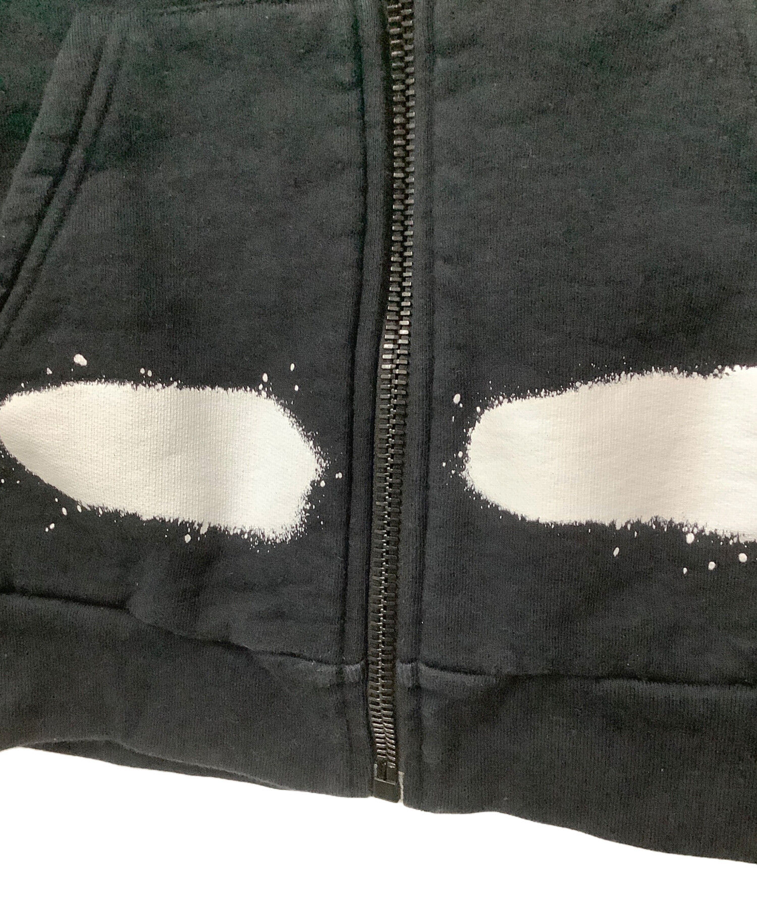 中古・古着通販】OFFWHITE (オフホワイト) ジップパーカー ブラック