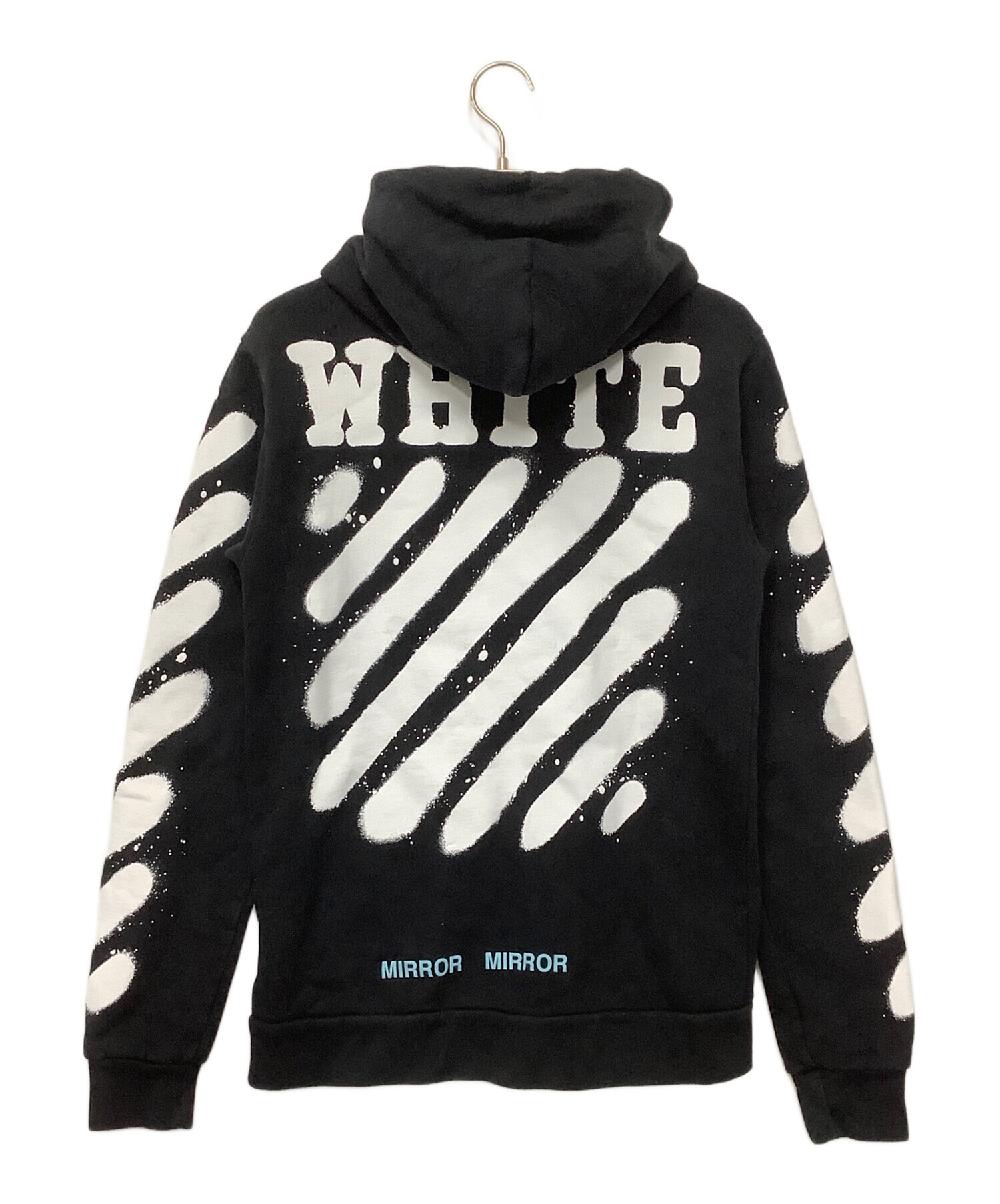 中古・古着通販】OFFWHITE (オフホワイト) ジップパーカー ブラック