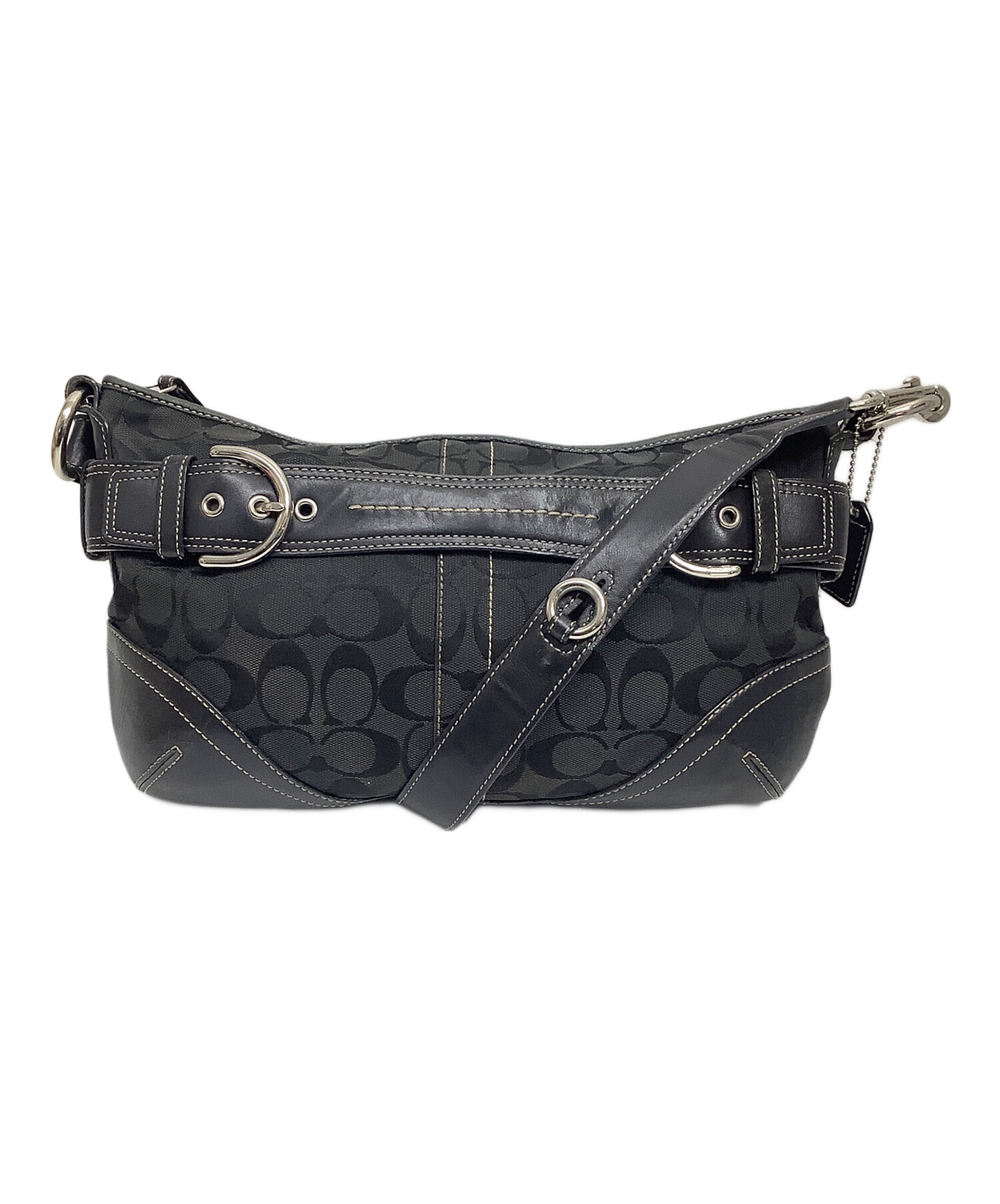 中古・古着通販】COACH (コーチ) ショルダーバッグ ブラック｜ブランド