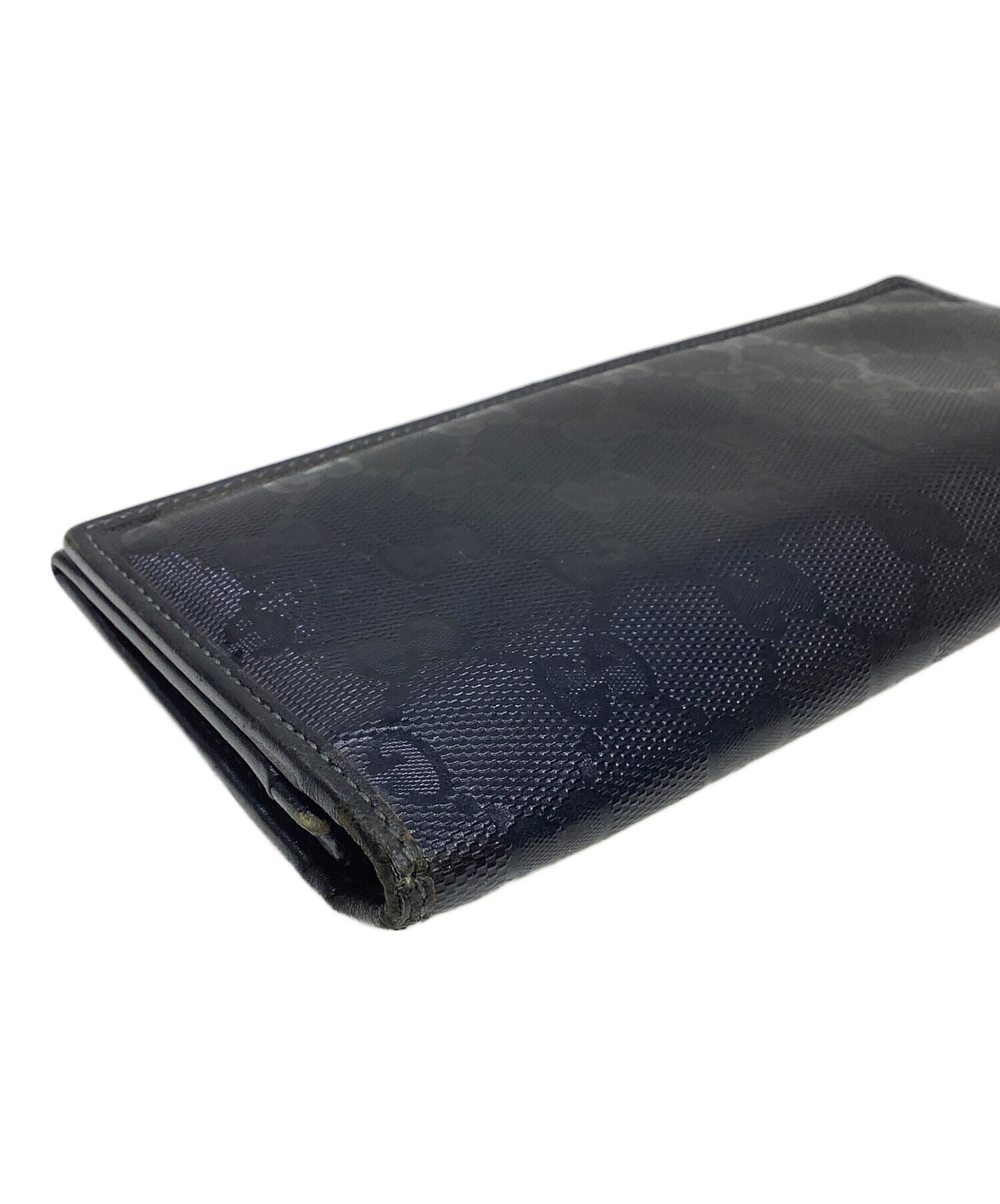 中古・古着通販】GUCCI (グッチ) GGインプリメ 二つ折り長財布 