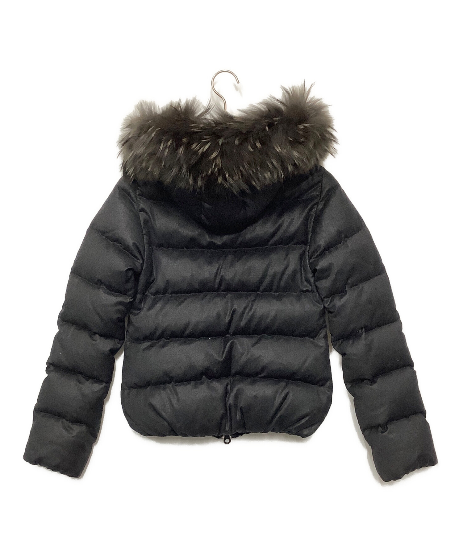 DUVETICA フード付きダウンジャケット 38 ブラック 中古・古着通販】DUVETICA (デュベティカ) ダウンジャケット グレー