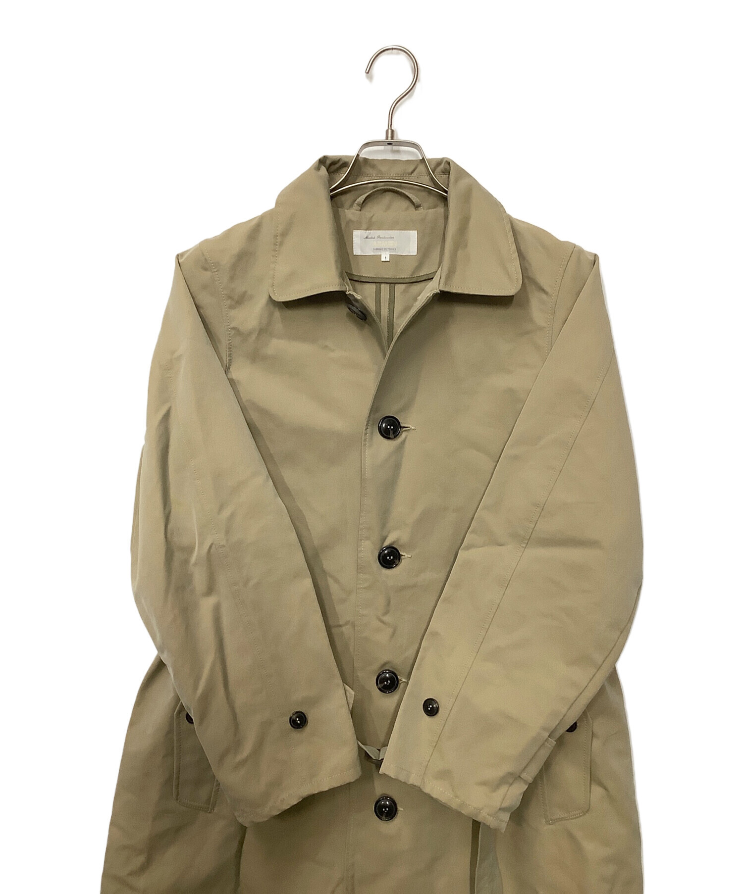 中古・古着通販】ARMEN (アーメン) ステンカラーコート ベージュ 