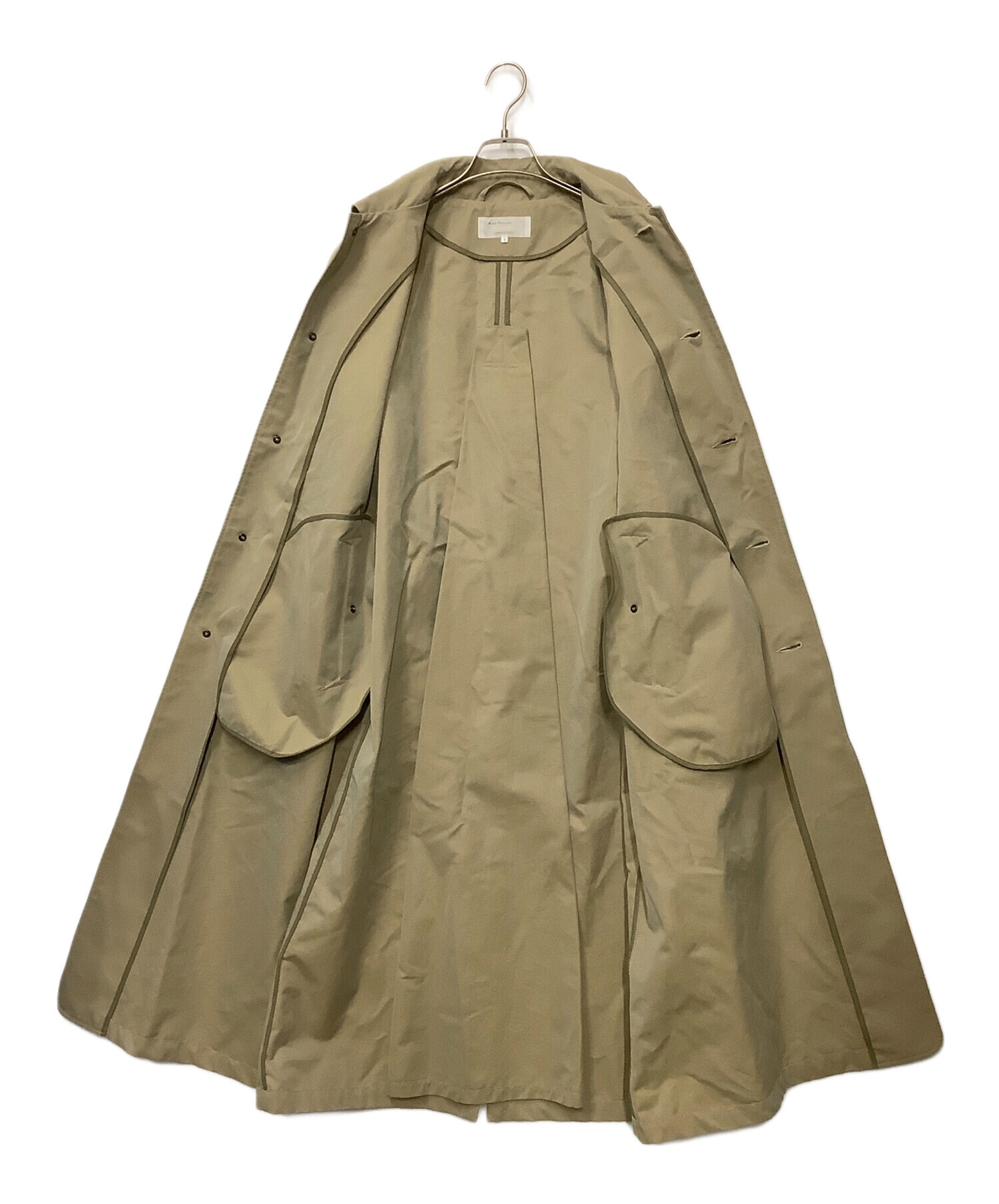 中古・古着通販】ARMEN (アーメン) ステンカラーコート ベージュ 