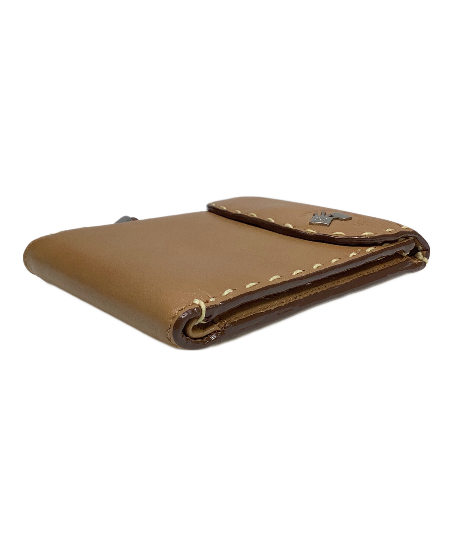 ▲ PELLE BORSA ペレボルサ　コンパクトウォレット　中古美品 中古・古着通販】PELLE BORSA (ペレボルサ) 2つ折り財布｜ブランド