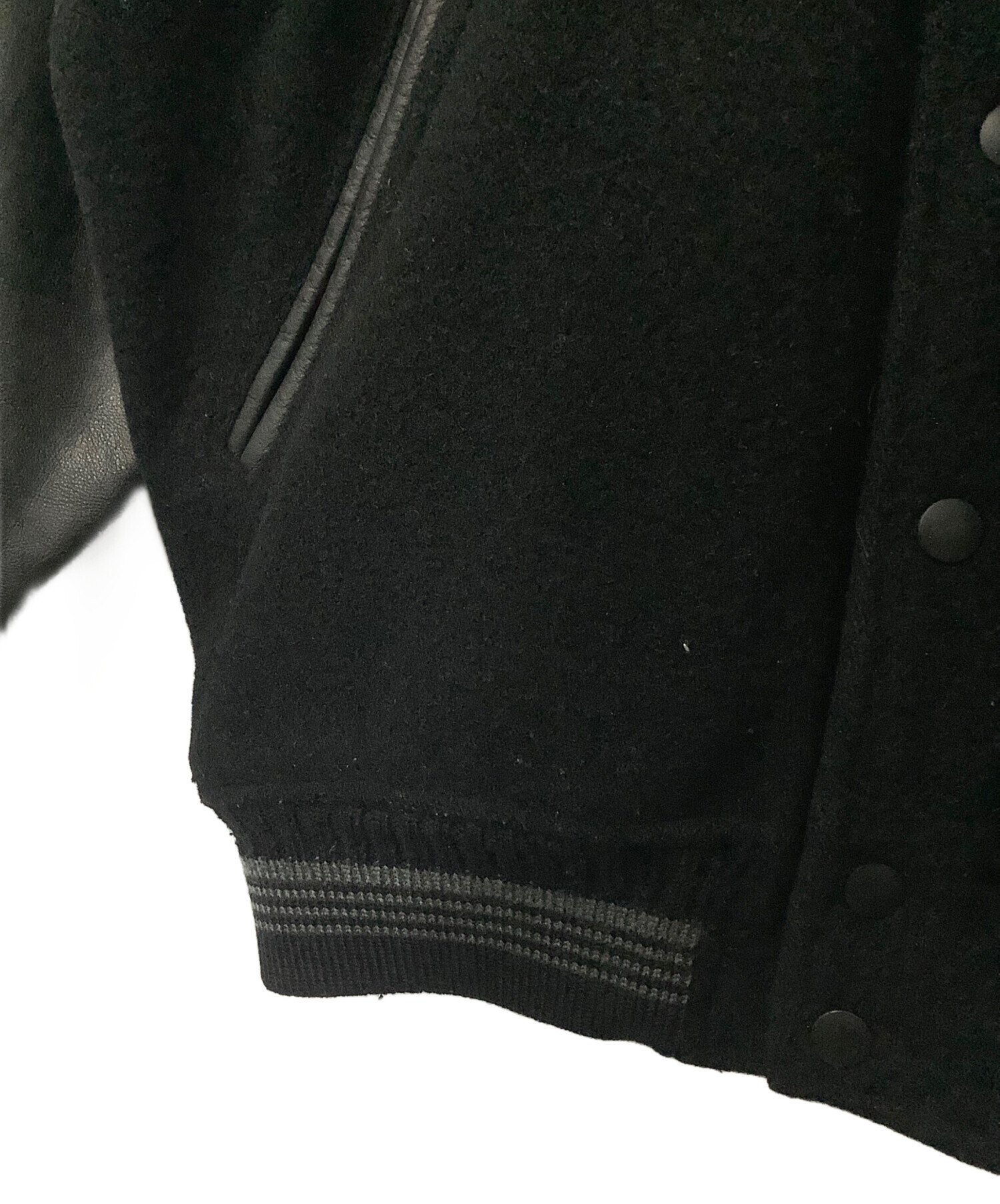 中古・古着通販】ANECDOTE (アネクドート) スタジャン ブラック サイズ 