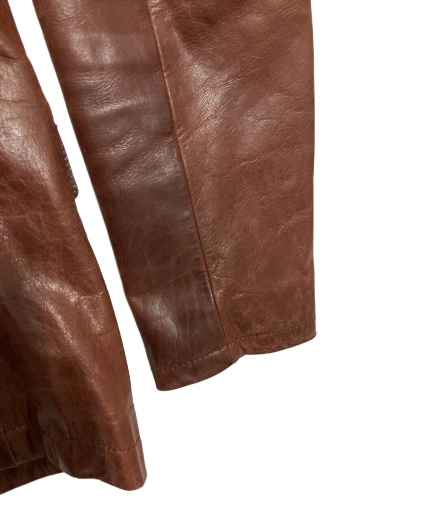 TORNADO MART バーガンディ レザージャケット M 中古・古着通販】TORNADO MART (トルネードマート) レザージャケット