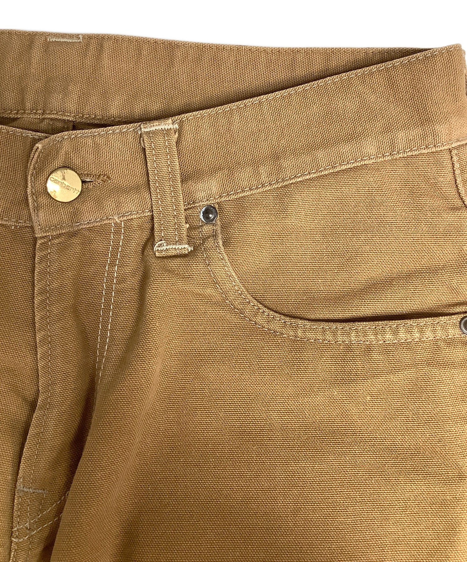 古着 00s Carhartt ワークパンツ 極太 スラックス ベージュ 薄手 古着 00s Carhartt ワークパンツ 極太 スラックス ベージュ 薄手