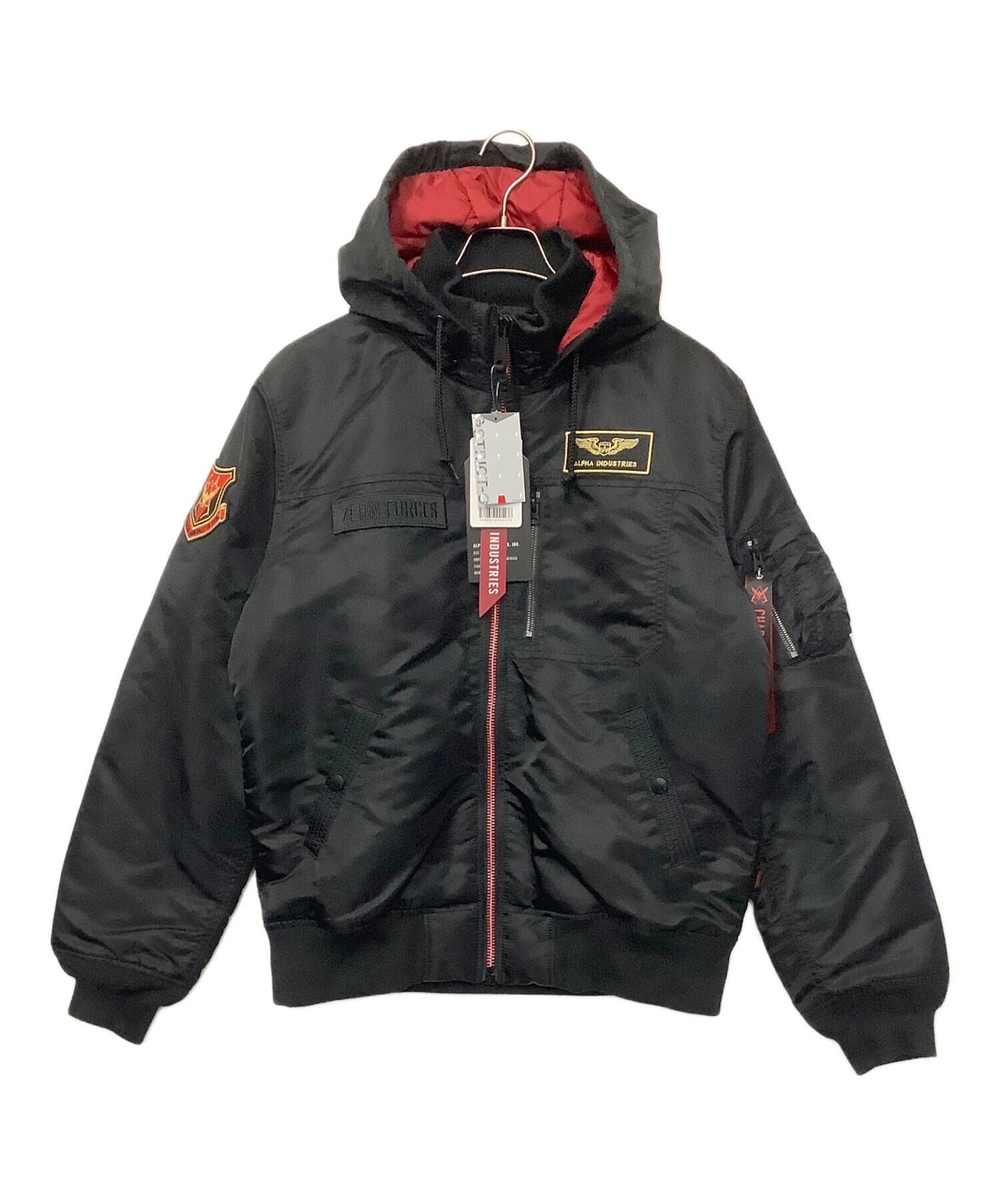 中古・古着通販】ALPHA (アルファ) MA-1ジャケット ブラック サイズ:XL