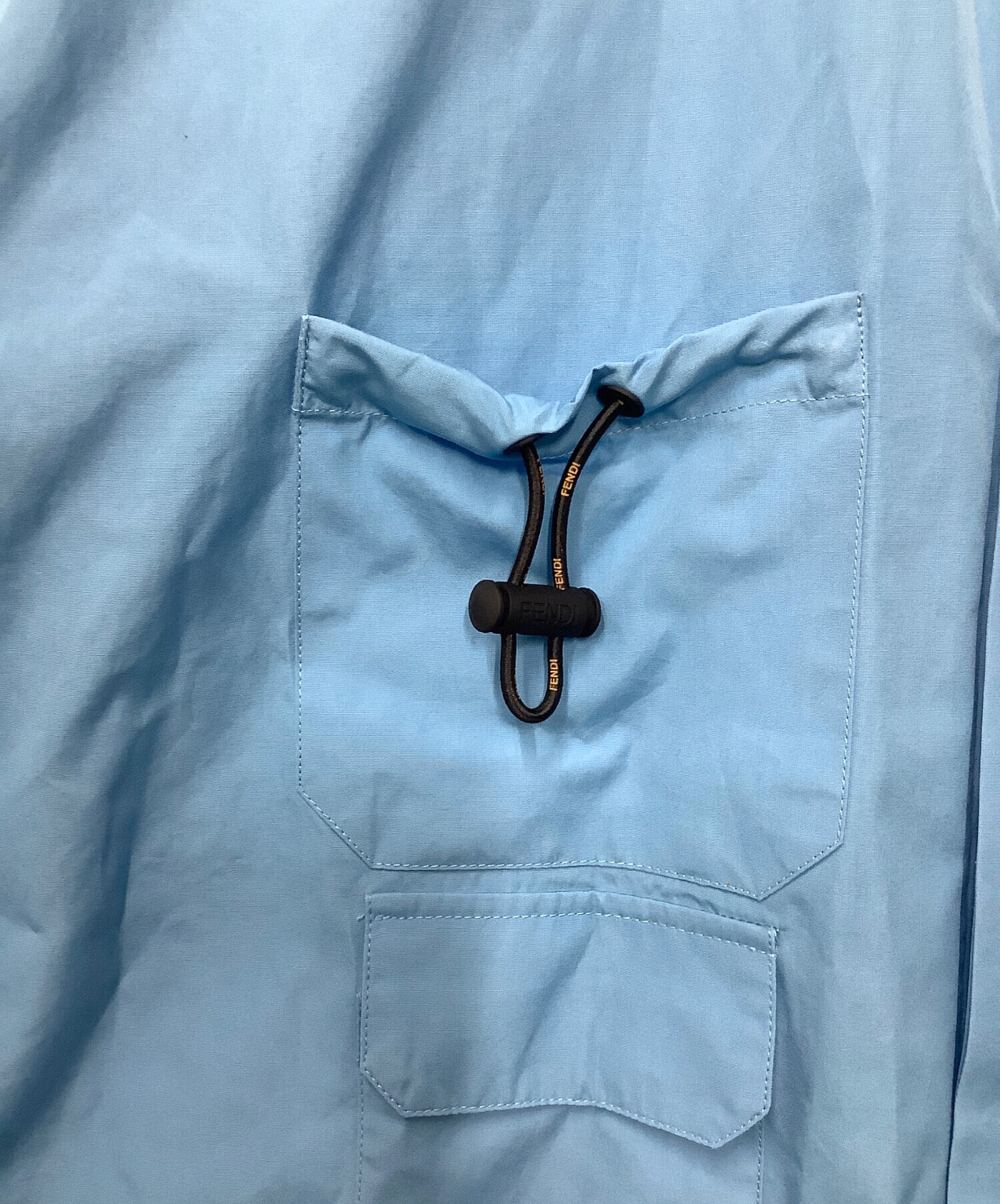 中古・古着通販】FENDI (フェンディ) 半袖シャツ ブルー サイズ:41
