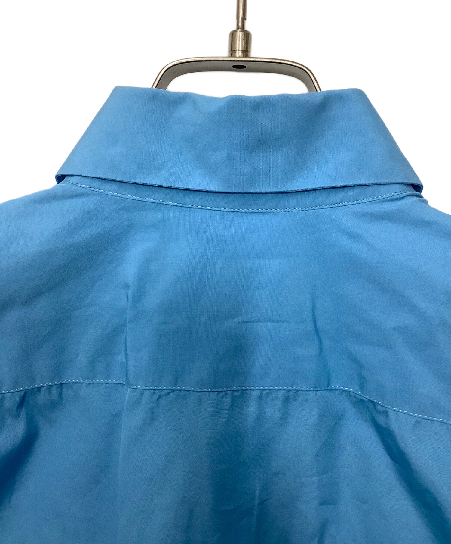 ★FENDI ★美品★ズッカ柄 シアー 半袖シャツ★ブルー 中古・古着通販】FENDI (フェンディ) 半袖シャツ ブルー サイズ:41