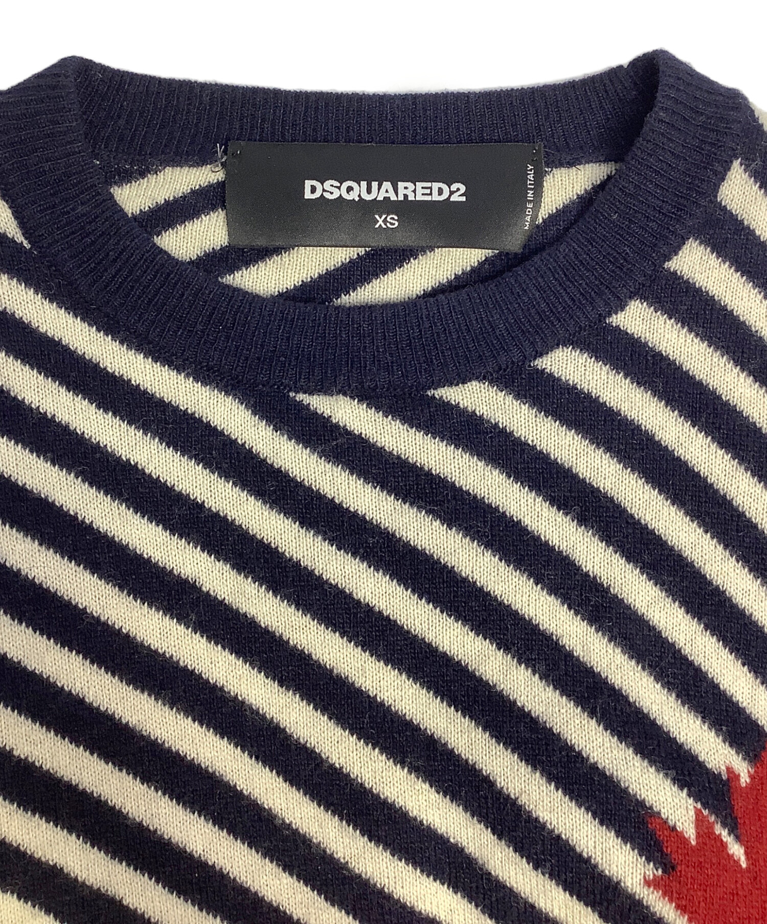 中古・古着通販】DSQUARED2 (ディースクエアード) 厚手ニット ブラック