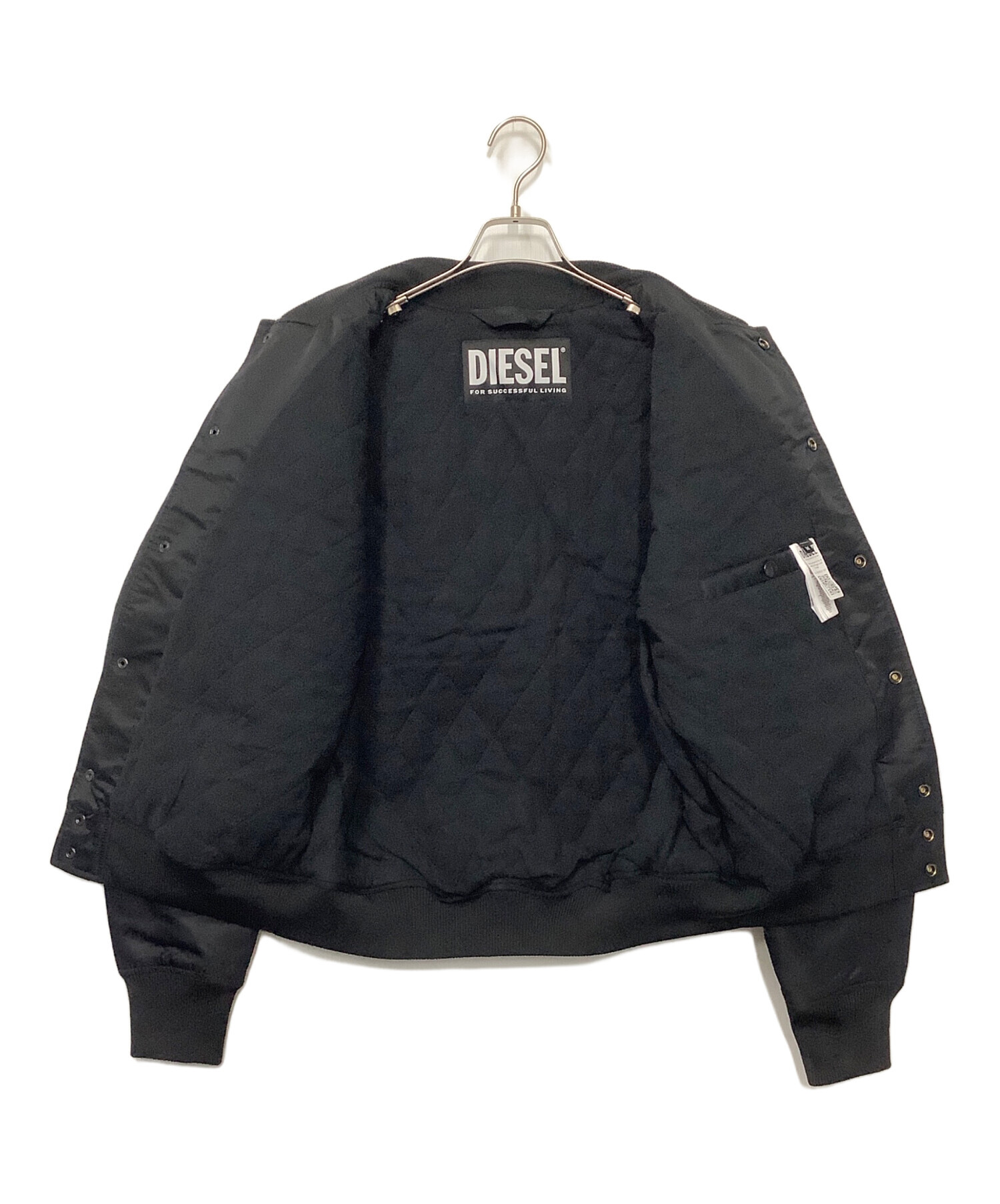 中古・古着通販】DIESEL (ディーゼル) ボンバージャケット ブラック