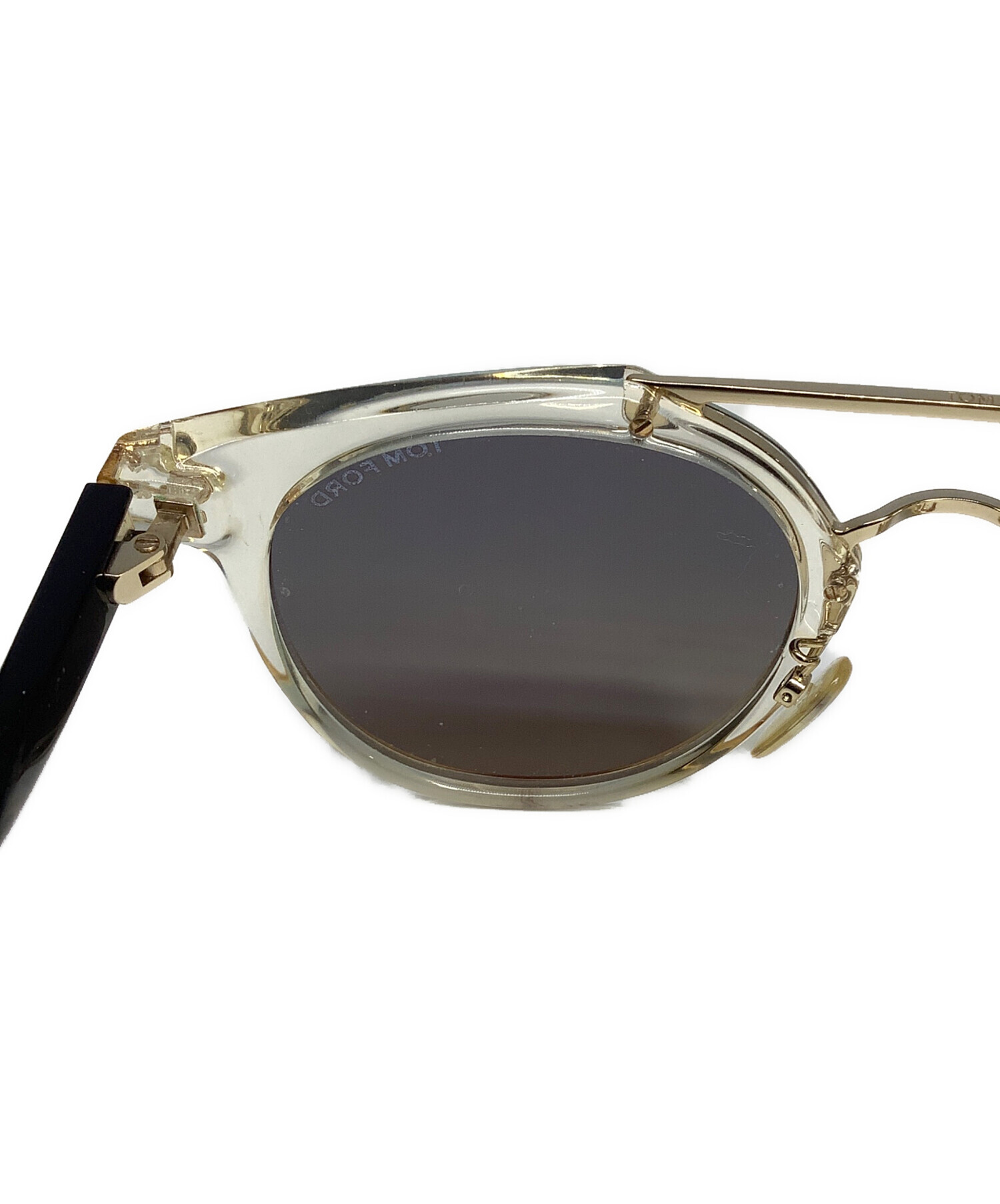 中古・古着通販】TOM FORD (トムフォード) サングラス ゴールド×ブルー