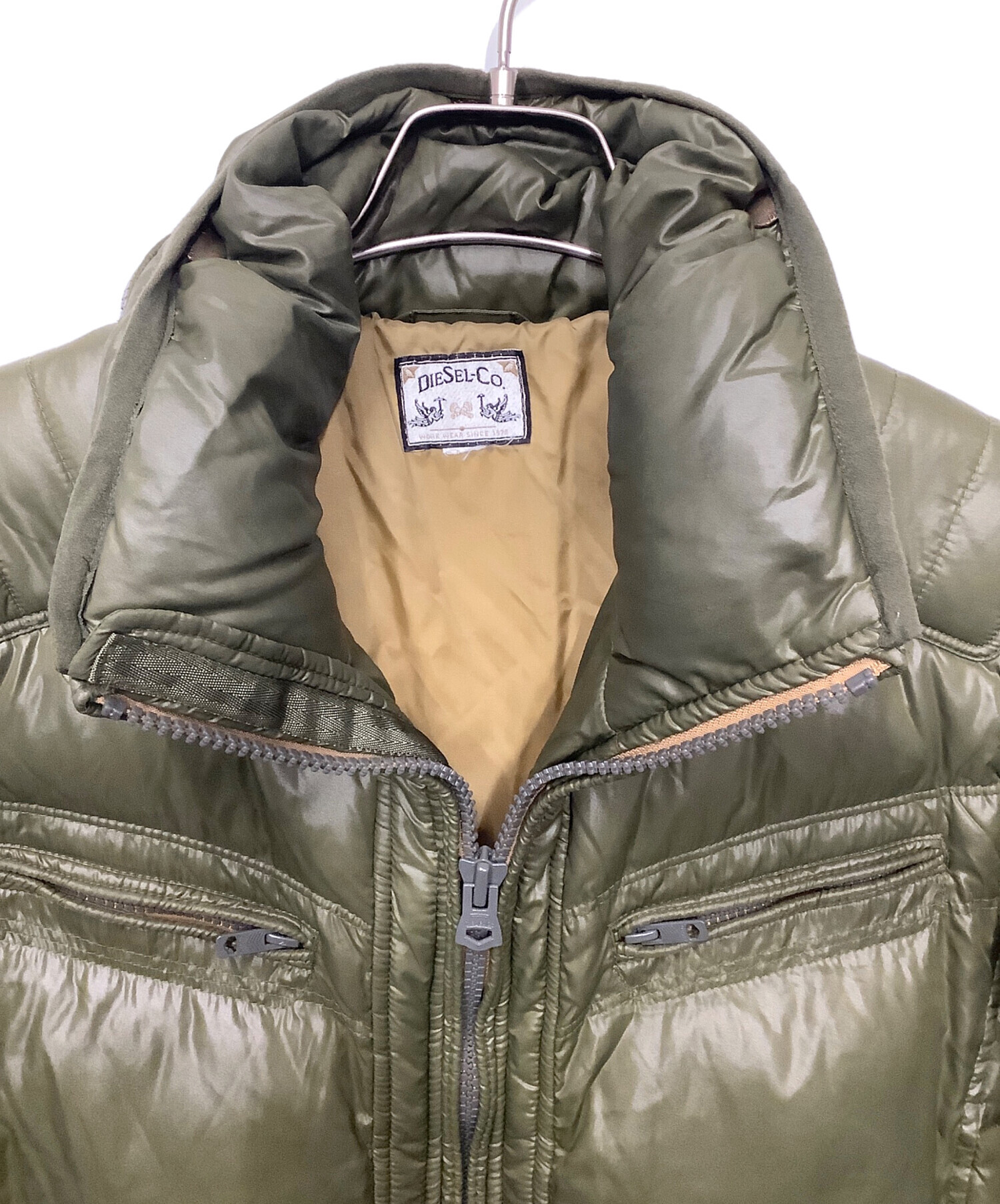 中古・古着通販】DIESEL (ディーゼル) ダウンジャケット カーキ サイズ