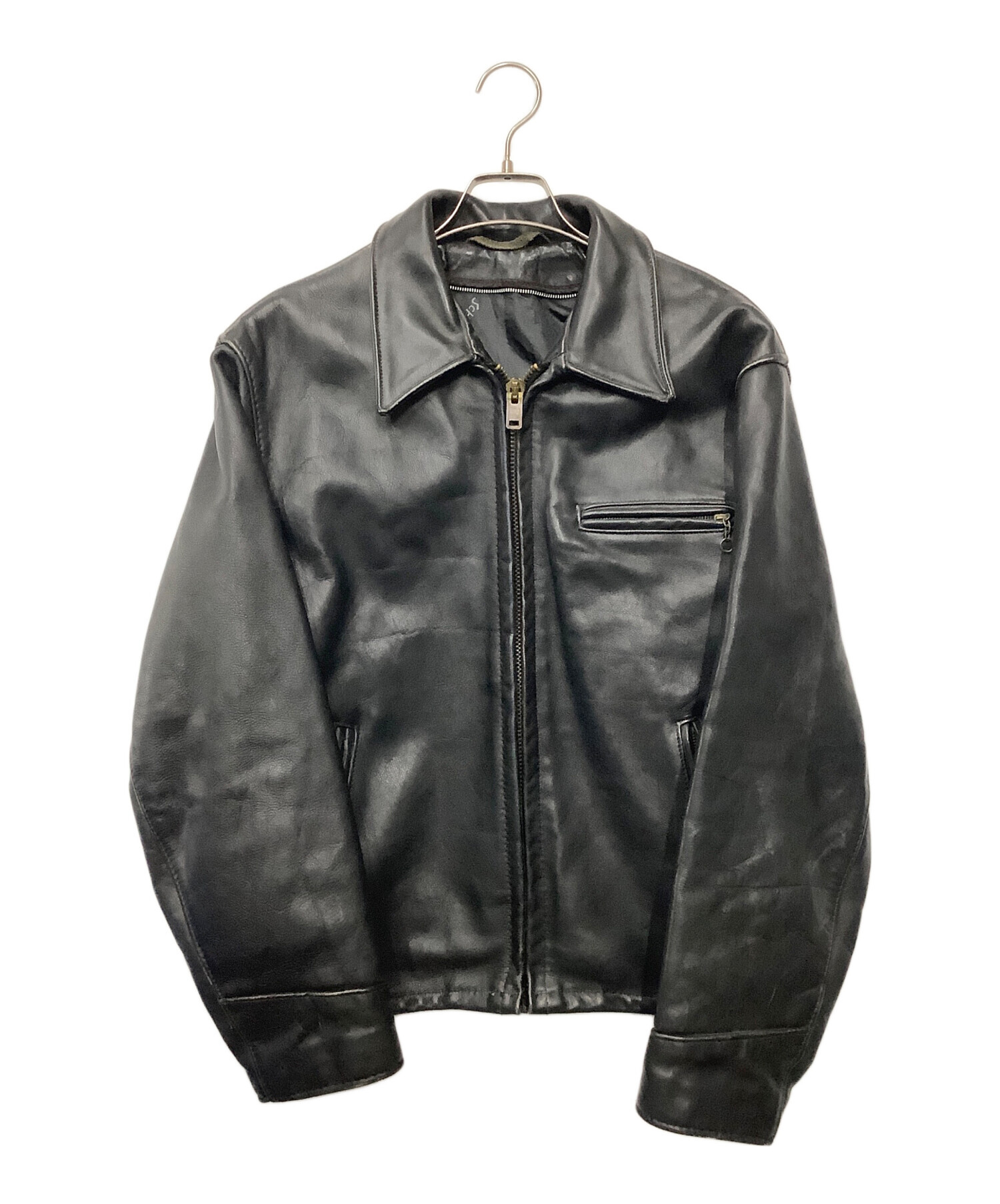 中古・古着通販】Schott (ショット) レザージャケット ブラック サイズ