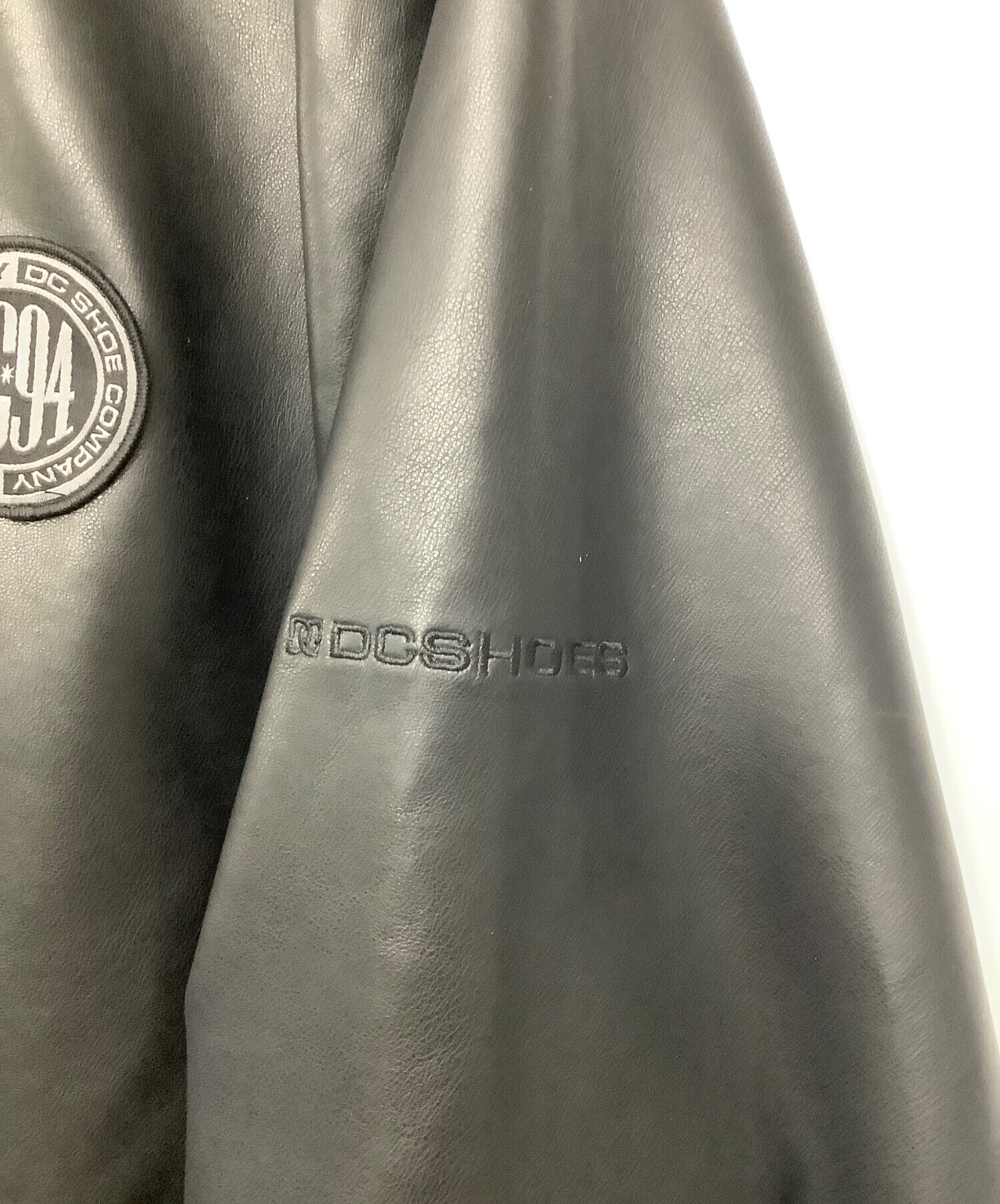 中古・古着通販】DC (ディーシー) フェイクレザージャケット ブラック