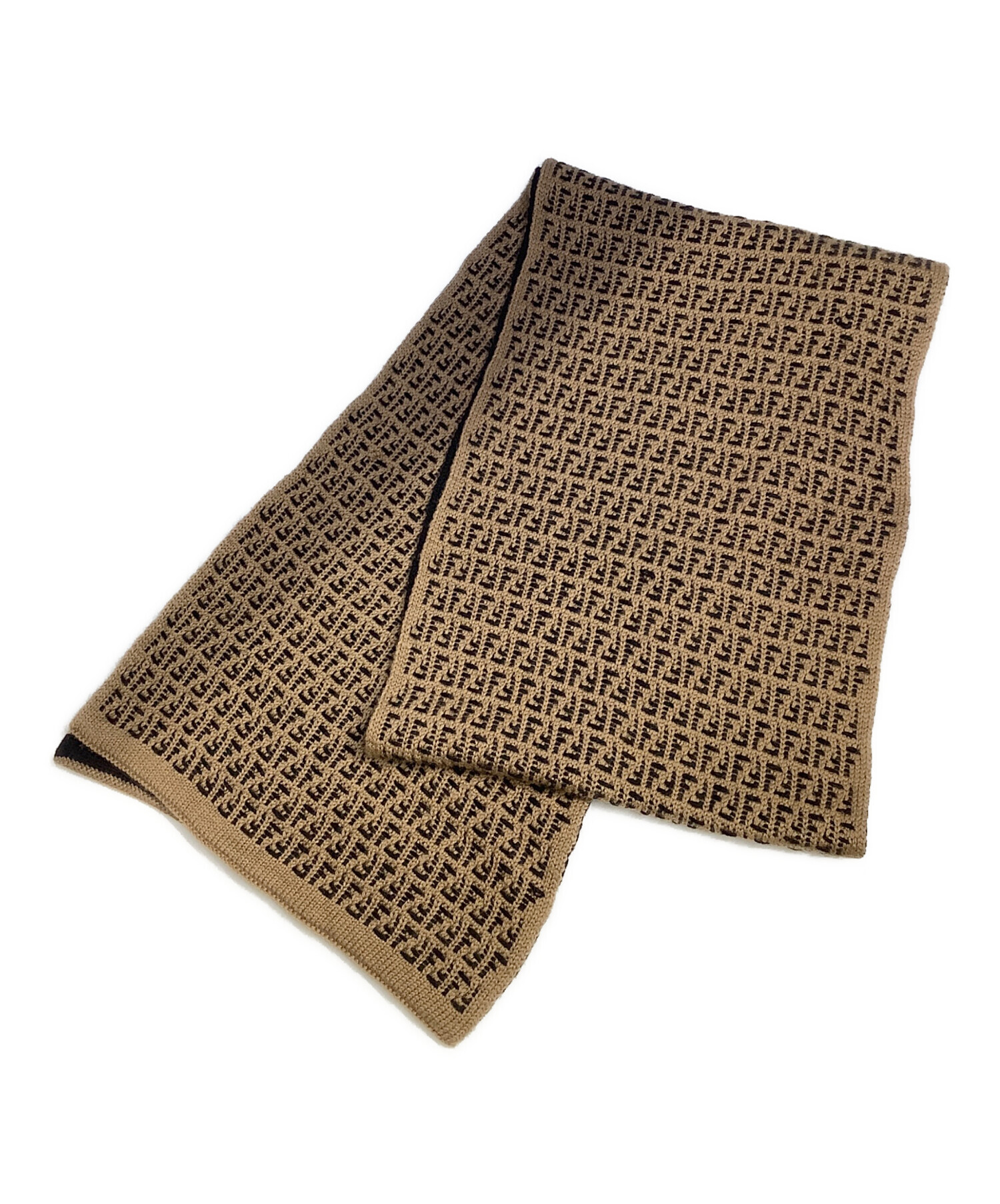 中古・古着通販】FENDI (フェンディ) マフラー ブラウン×ブラック