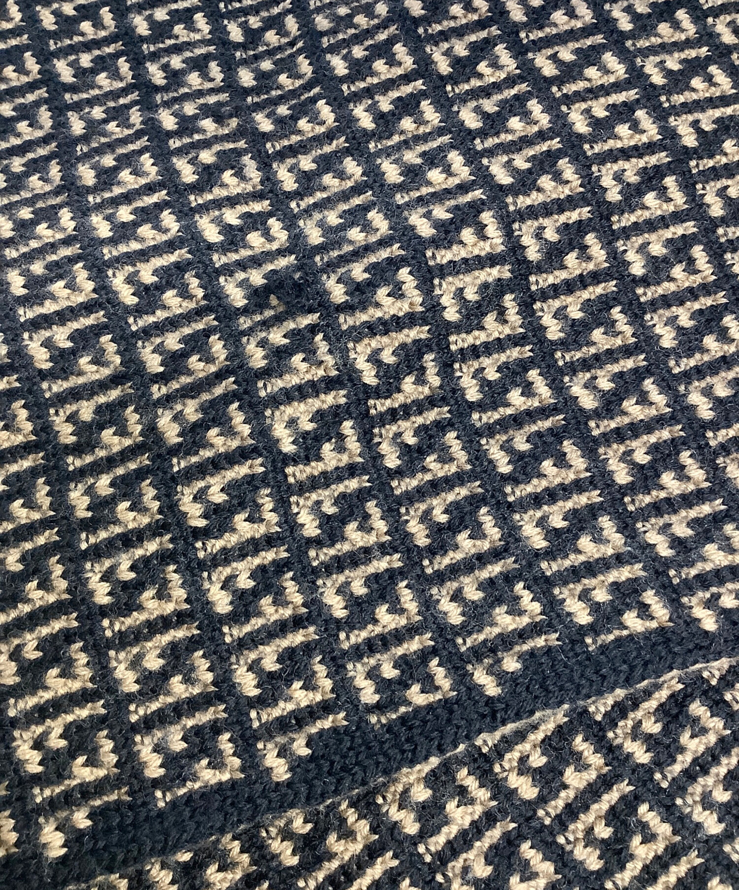 中古・古着通販】FENDI (フェンディ) マフラー ブラウン×ブラック