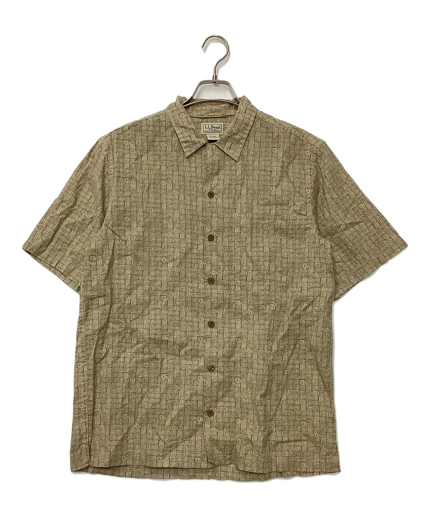 中古・古着通販】L.L.Bean (エルエルビーン) 半袖シャツ ベージュ 