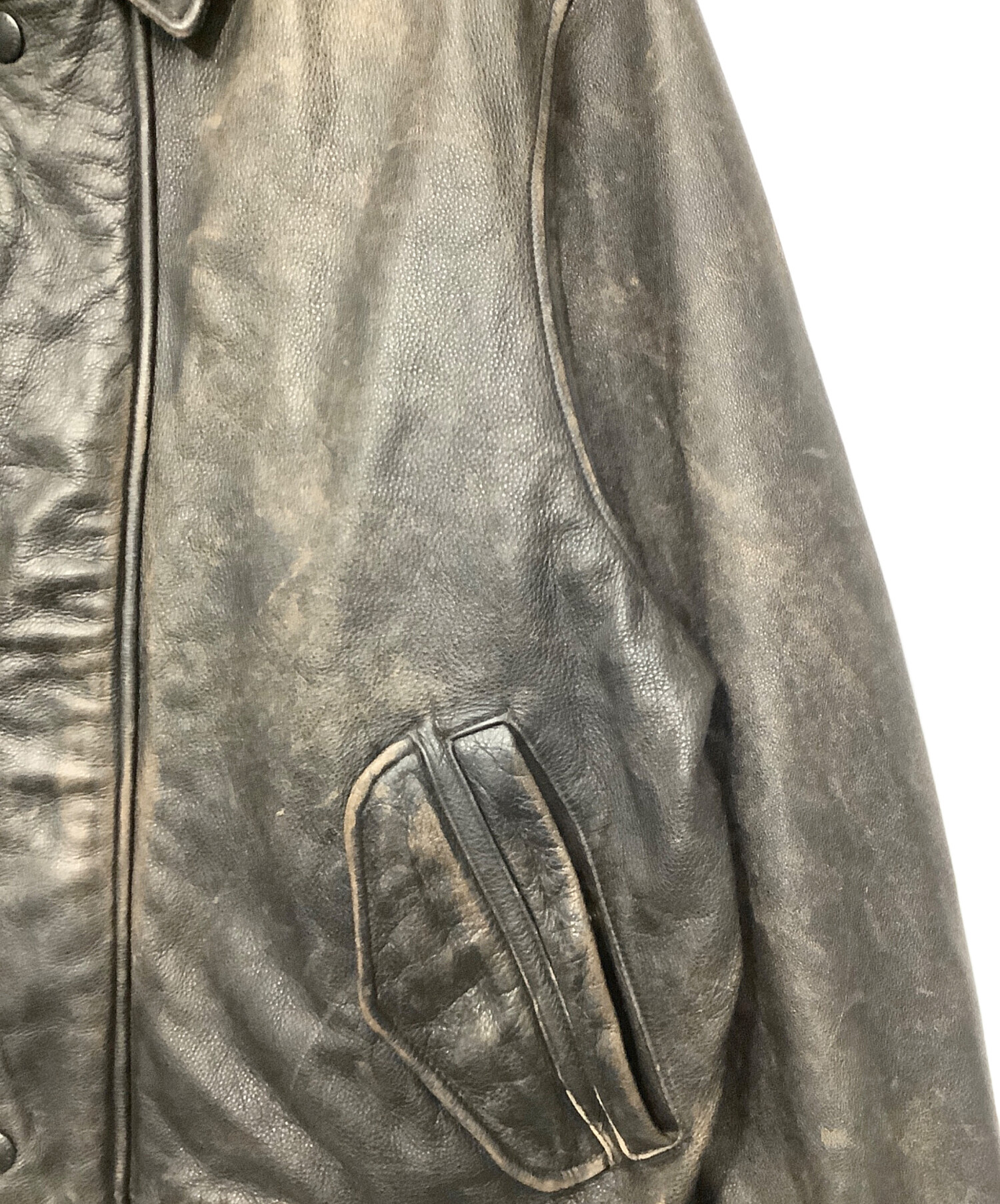 中古・古着通販】Eddie Bauer (エディーバウアー) レザージャケット