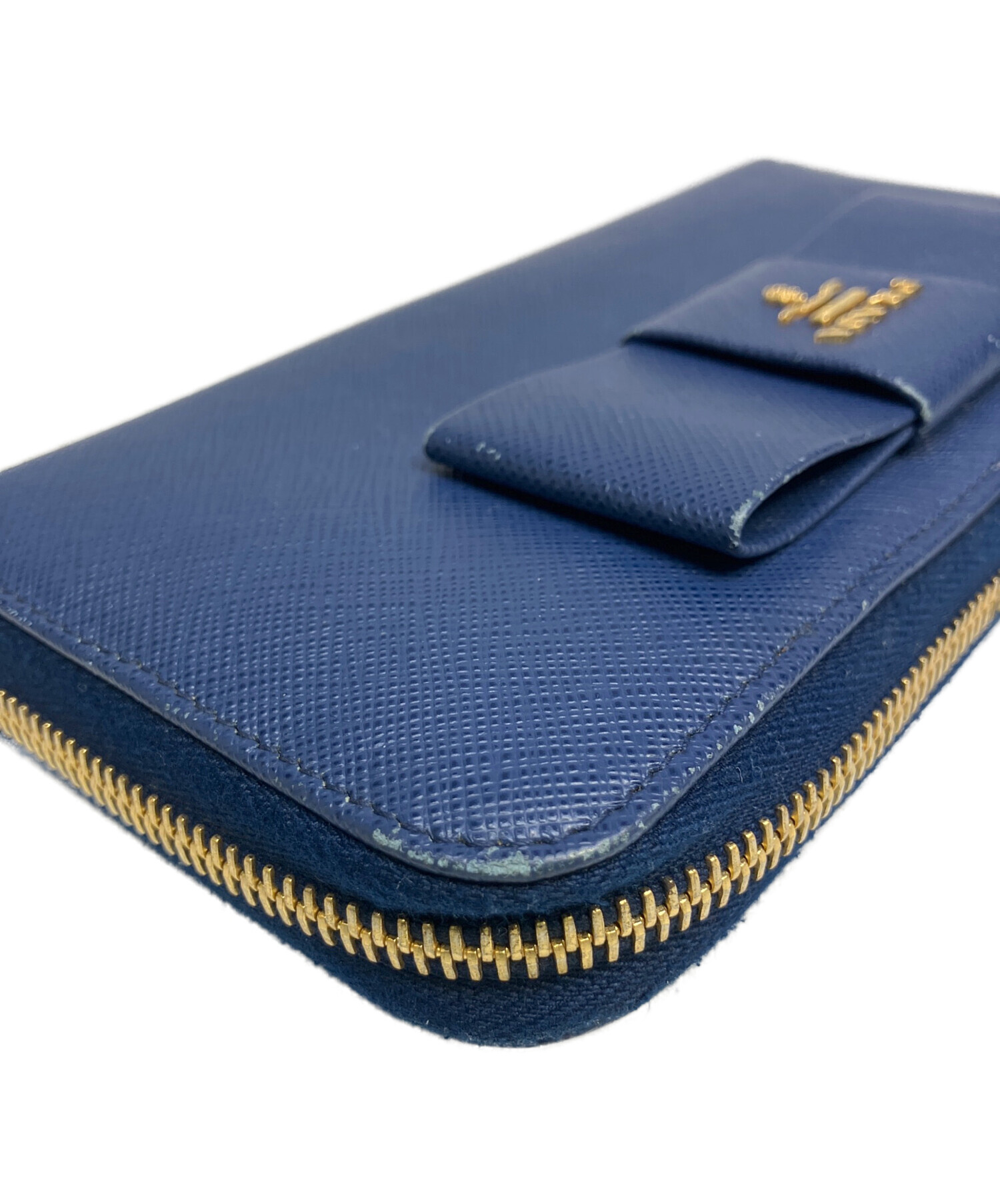 中古・古着通販】PRADA (プラダ) 長財布 ブルー｜ブランド・古着通販