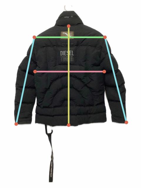 中古・古着通販】DIESEL (ディーゼル) ダウンジャケット ブラック