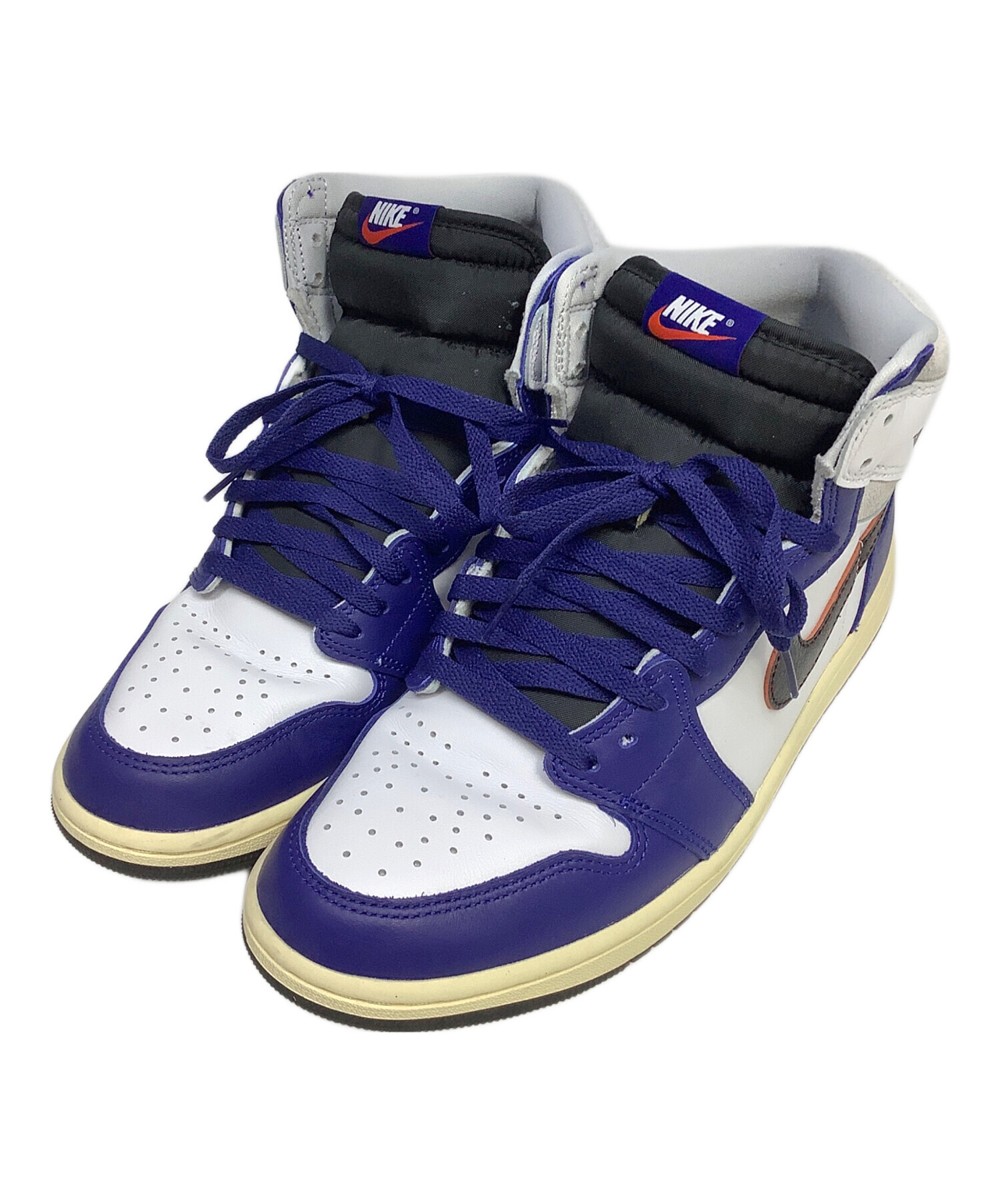 中古・古着通販】NIKE (ナイキ) ハイカットスニーカー ブルー×ホワイト