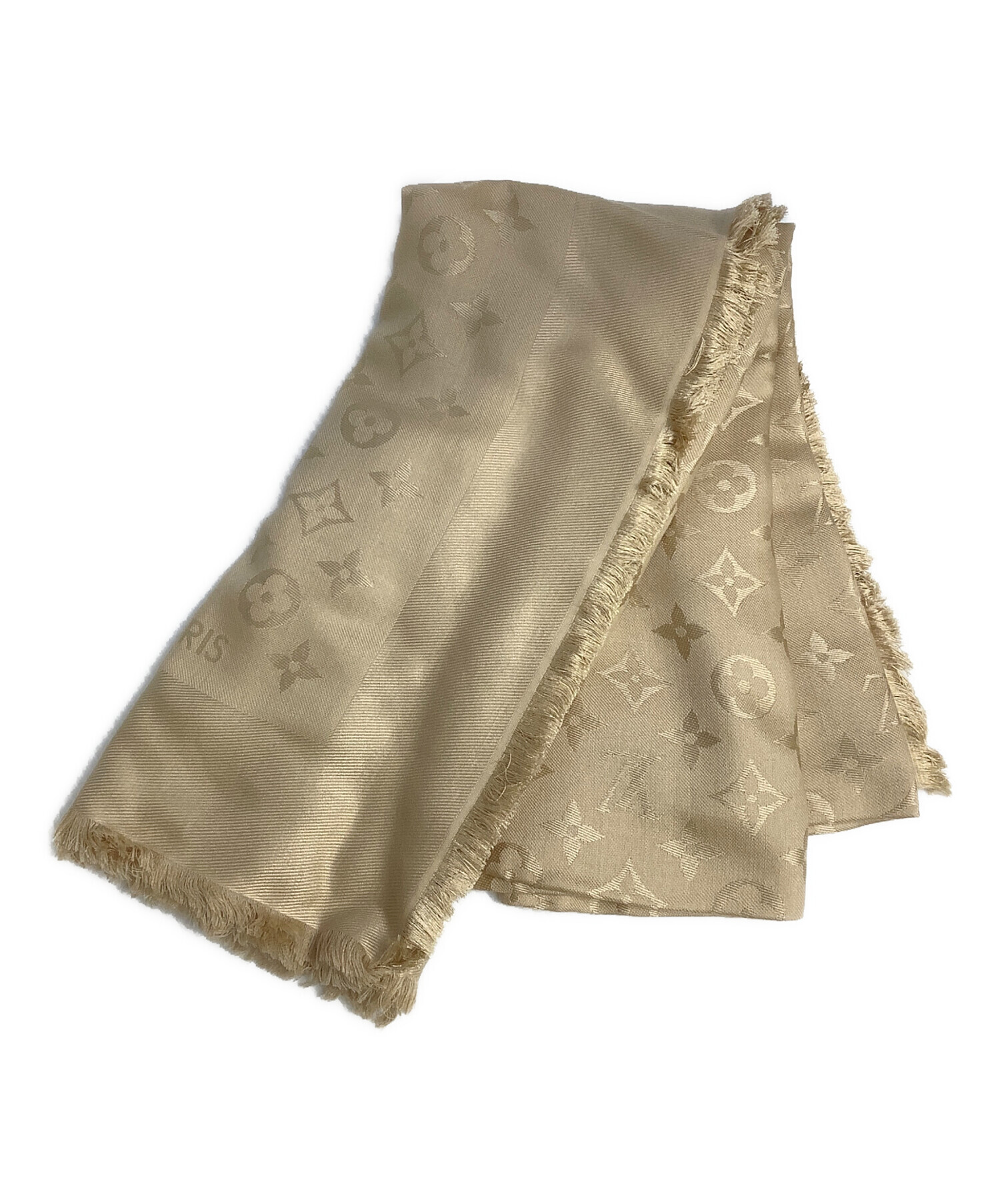 中古品 LOUIS VUITTON ベージュ ストール 中古・古着通販】LOUIS VUITTON (ルイ ヴィトン) ショール ベージュ