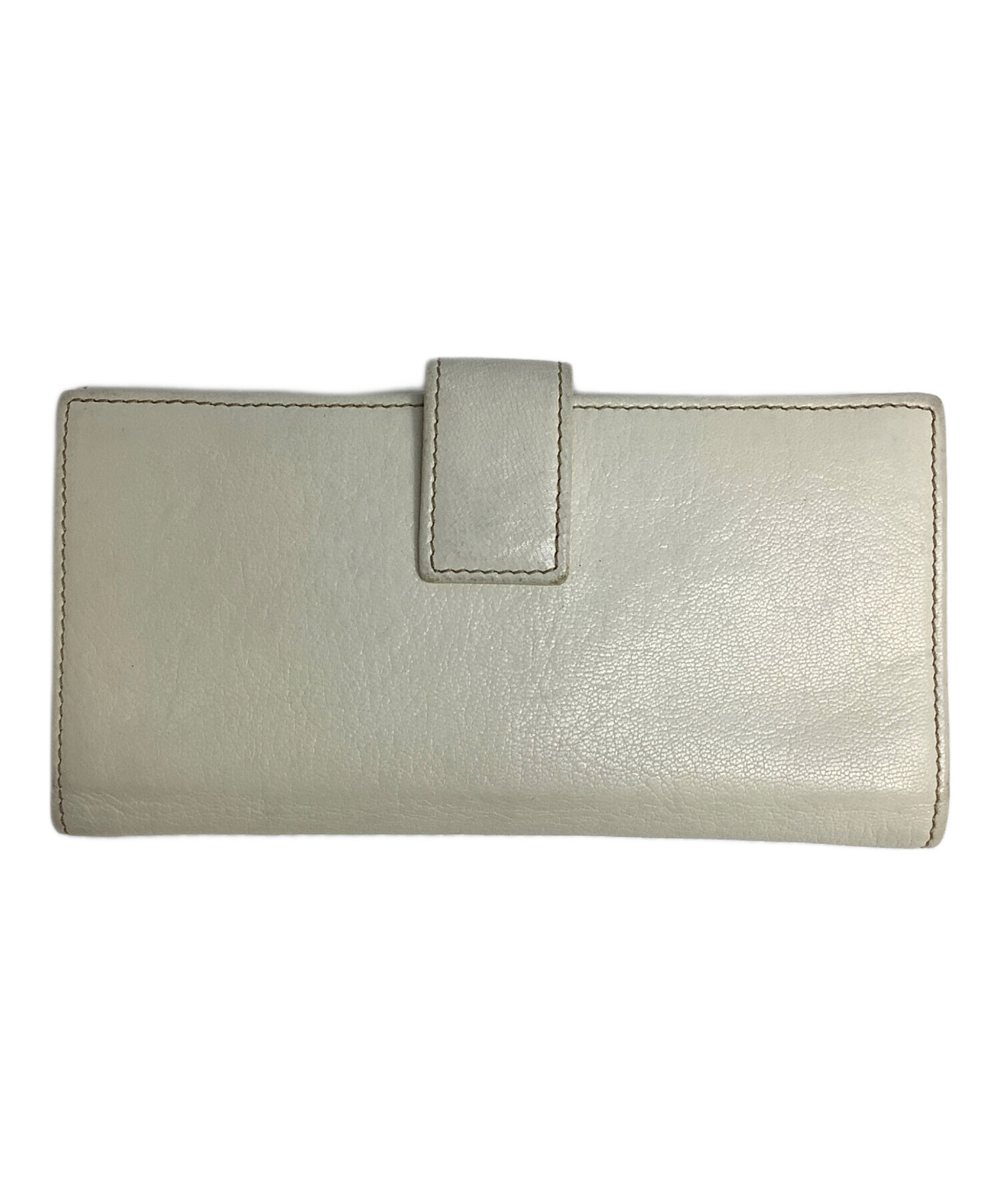 中古・古着通販】GUCCI (グッチ) プリンシーリボン長財布 ホワイト 
