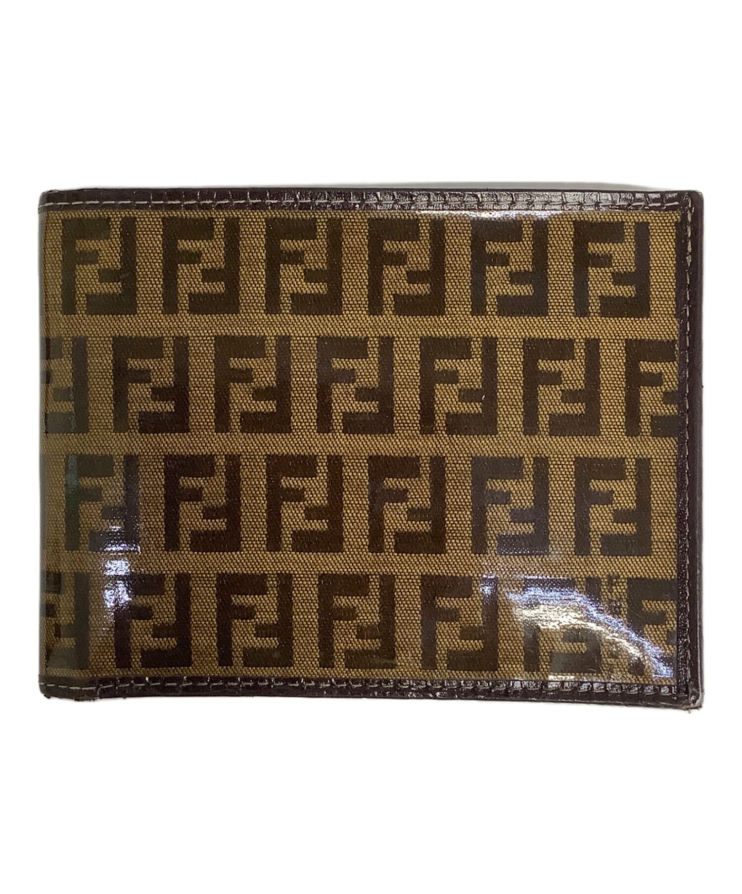 中古・古着通販】FENDI (フェンディ) 2つ折り財布 ブラウン｜ブランド