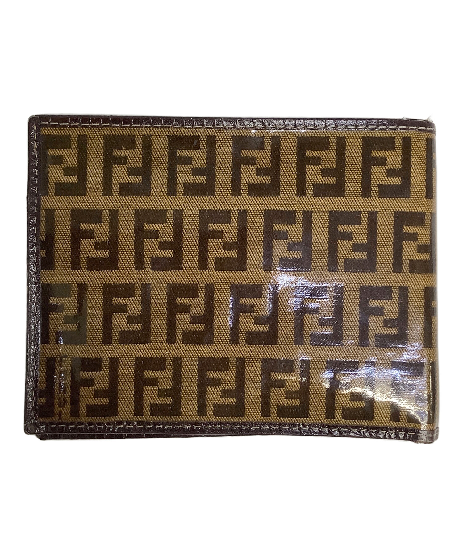 中古・古着通販】FENDI (フェンディ) 2つ折り財布 ブラウン｜ブランド