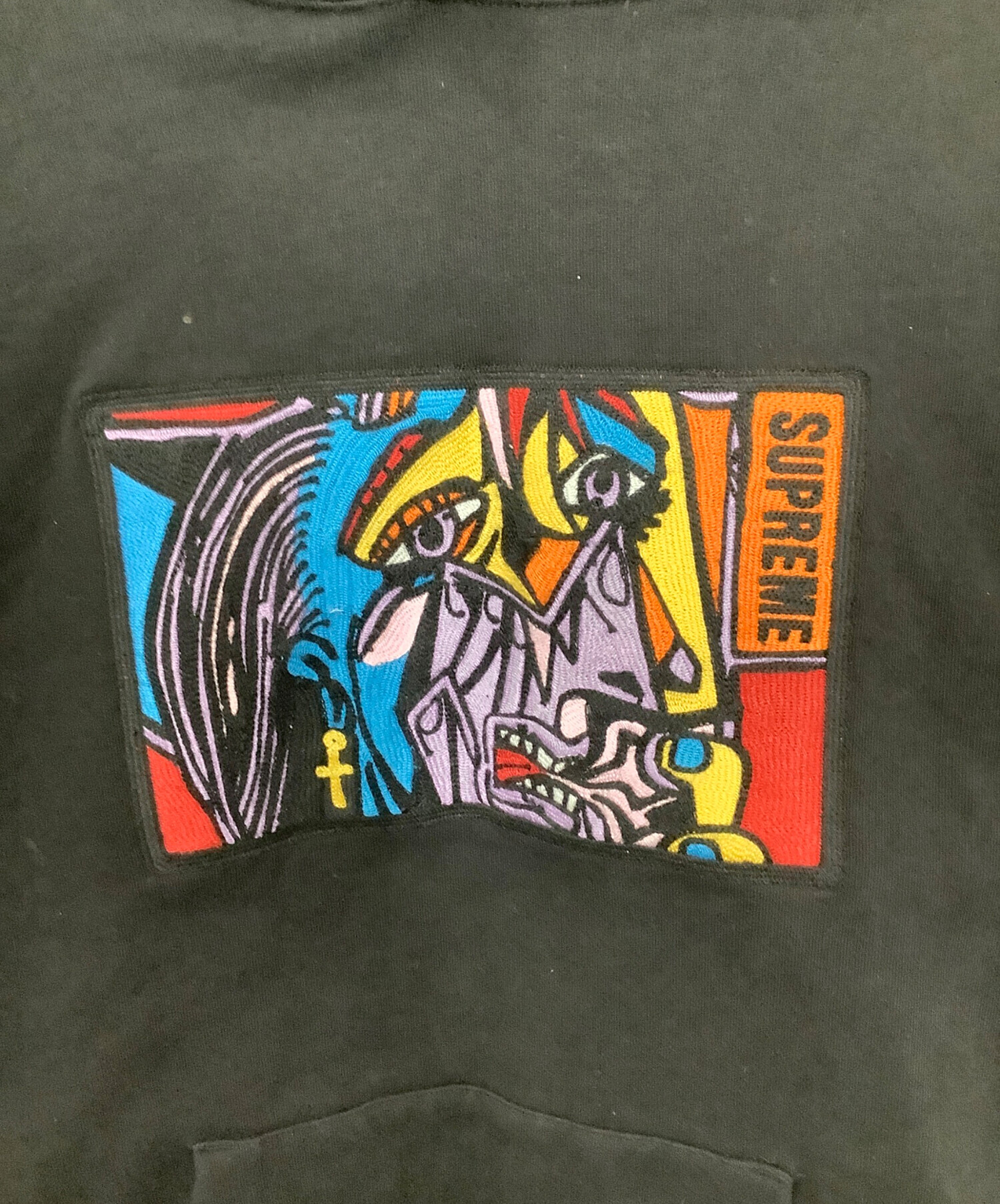 ゲ*ロ様 Supreme 廃盤　ブラック フード付きパーカー サイズL 中古・古着通販】SUPREME (シュプリーム) フードロゴパーカー ブラック