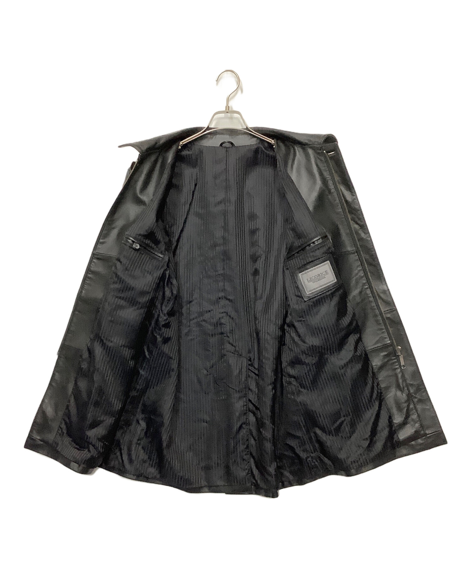 中古・古着通販】LICORICE (リコリス) レザージャケット ブラック