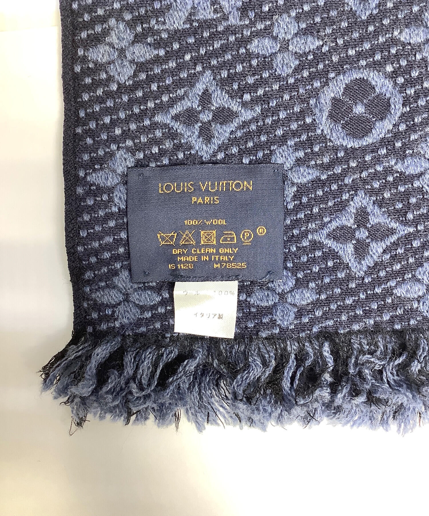ルイビトン Louis ヴィトン マフラー水色 LOUIS VUITTON ルイ