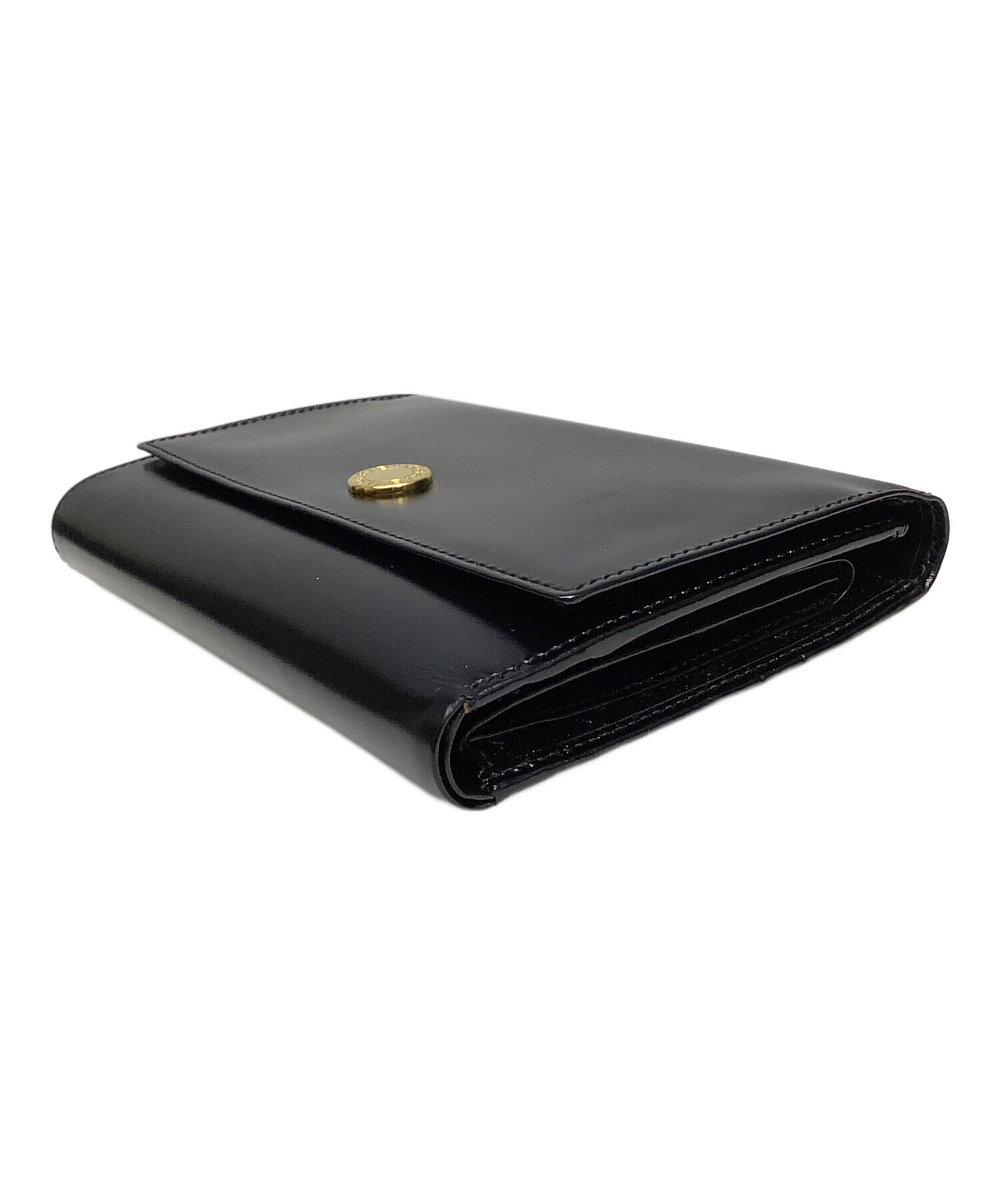 中古・古着通販】BVLGARI (ブルガリ) 3つ折り財布 ブラック｜ブランド 