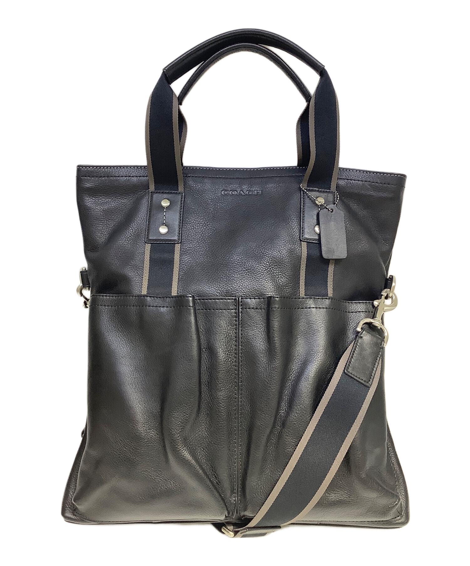 中古・古着通販】COACH (コーチ) 2WAYバッグ ブラック｜ブランド・古着