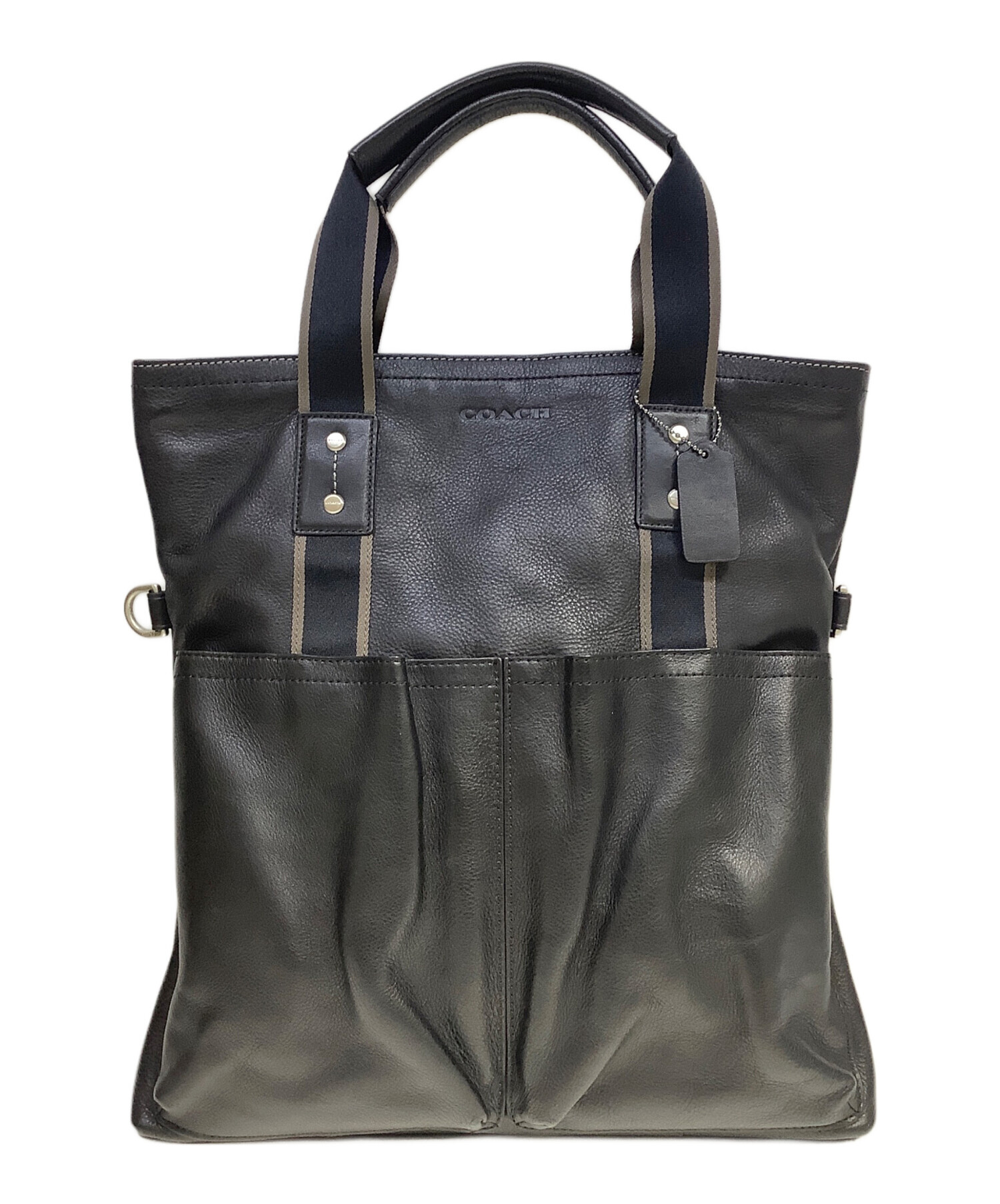 中古・古着通販】COACH (コーチ) 2WAYバッグ ブラック｜ブランド・古着 