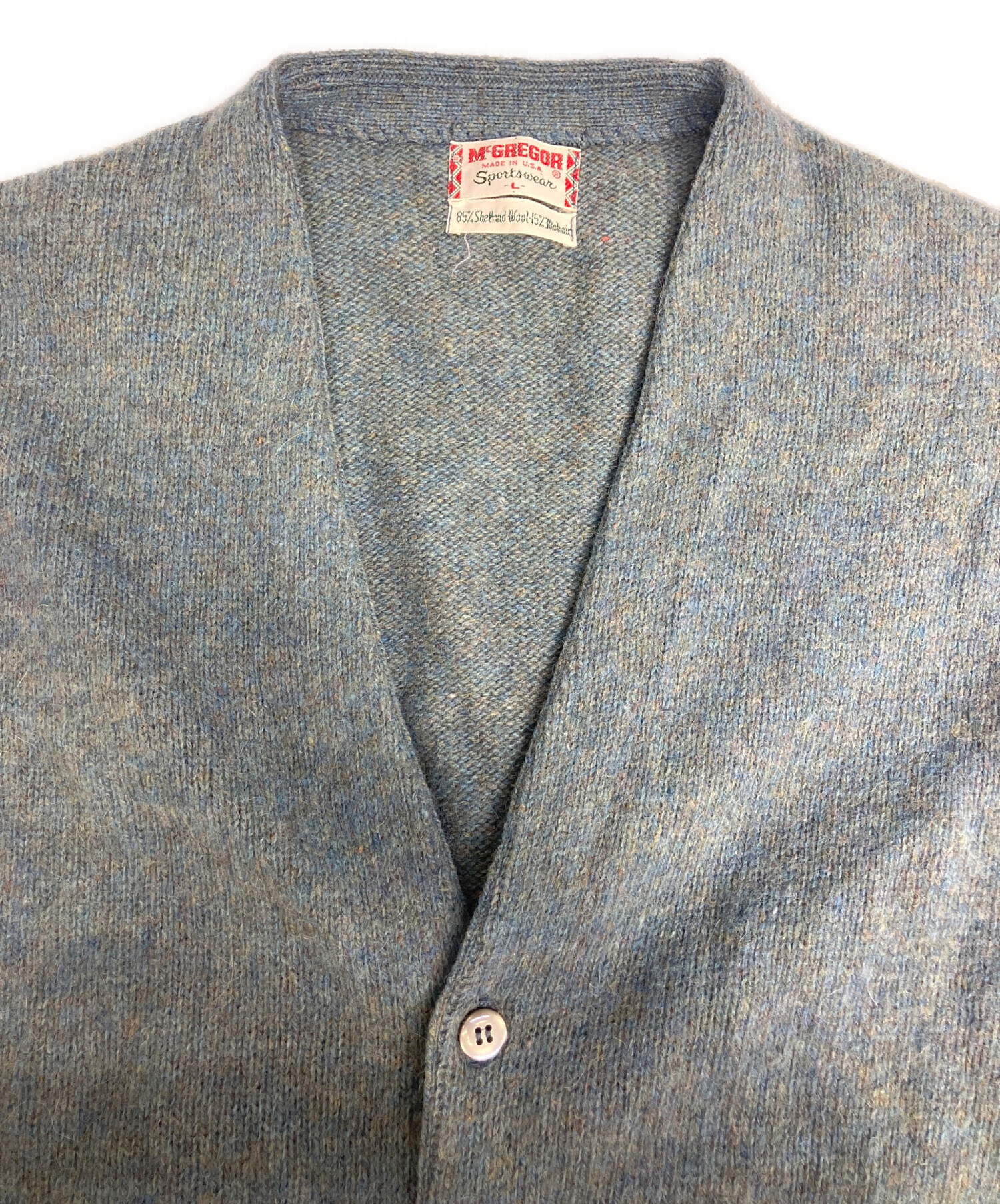 中古・古着通販】McGREGOR (マックレガー) 厚手カーディガン ブルー